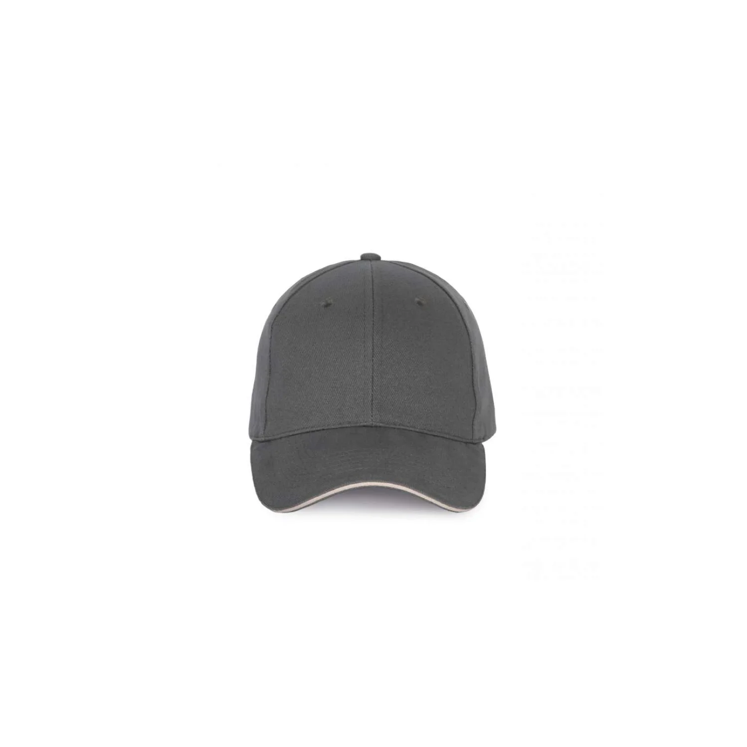 K-UP 6 paneles sapka kontrasztos szendvics-ellenzővel sapká Dark Grey/Light Grey