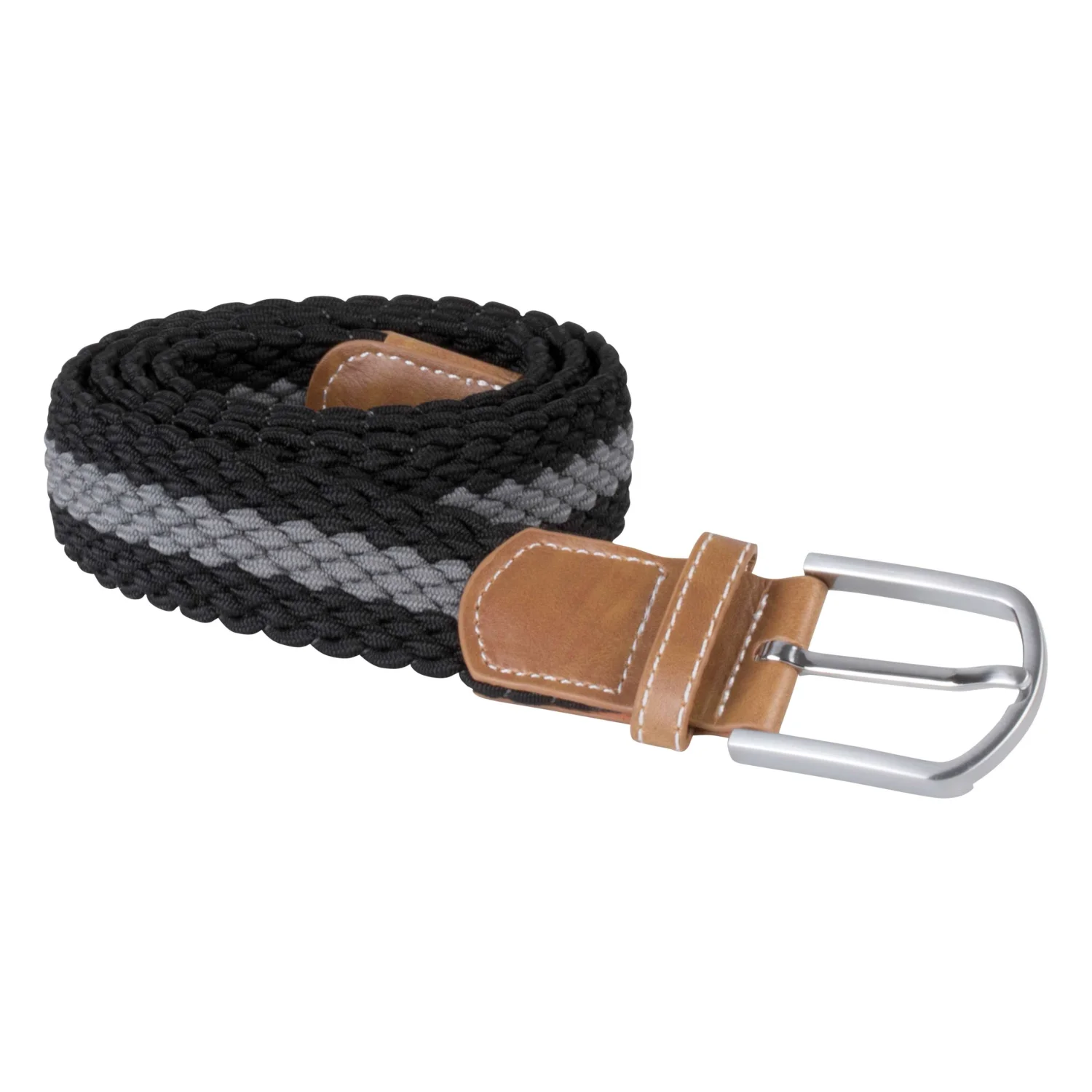 K-UP Fonott rugalmas öv Black/Mid Grey