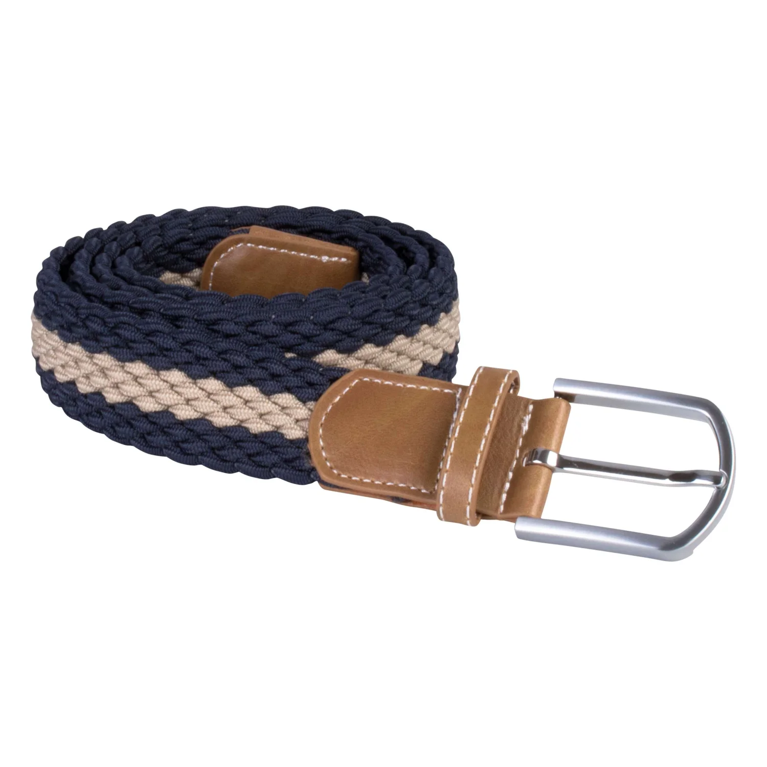 K-UP Fonott rugalmas öv Navy/Beige