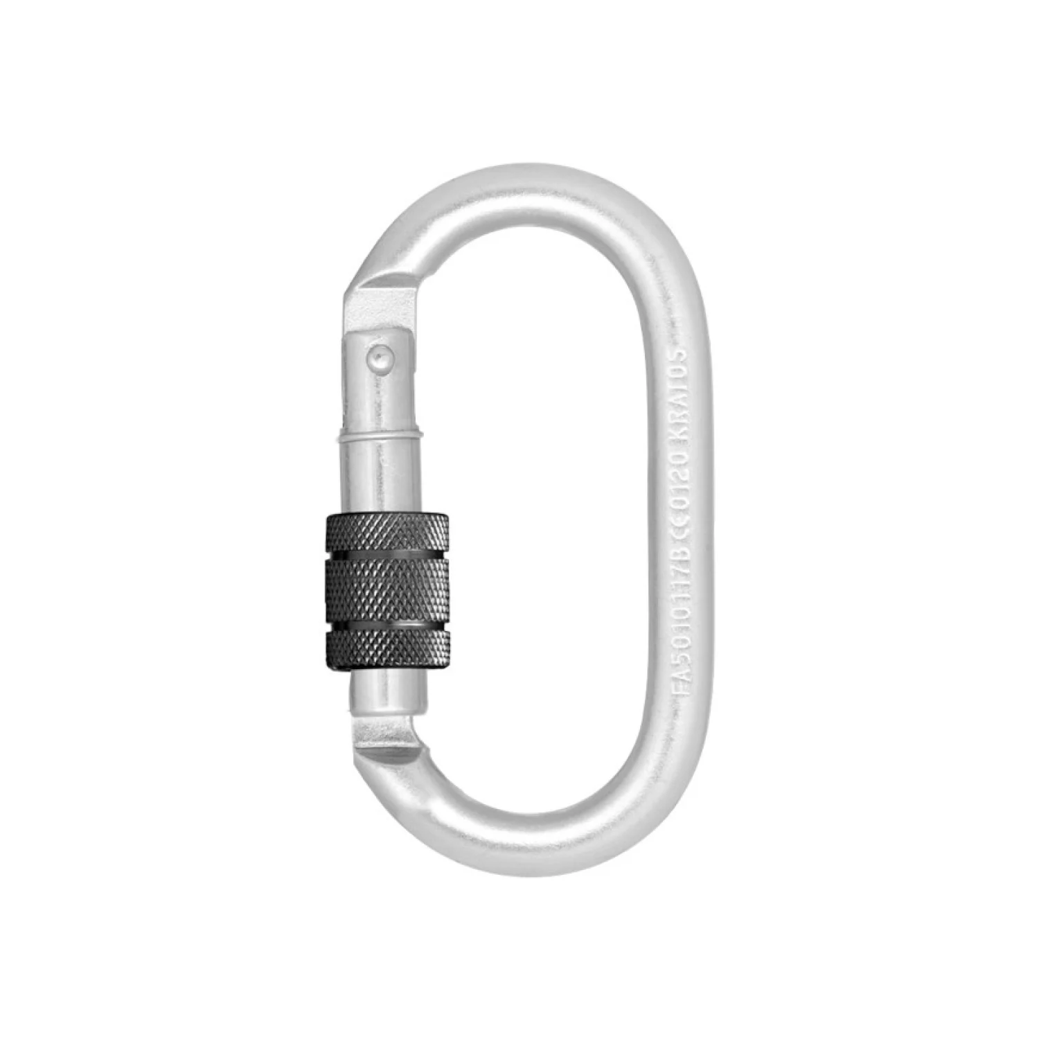 Kratos csavarosan zárható (keylock) acél karabiner, 15mm nyitótávolsággal fém