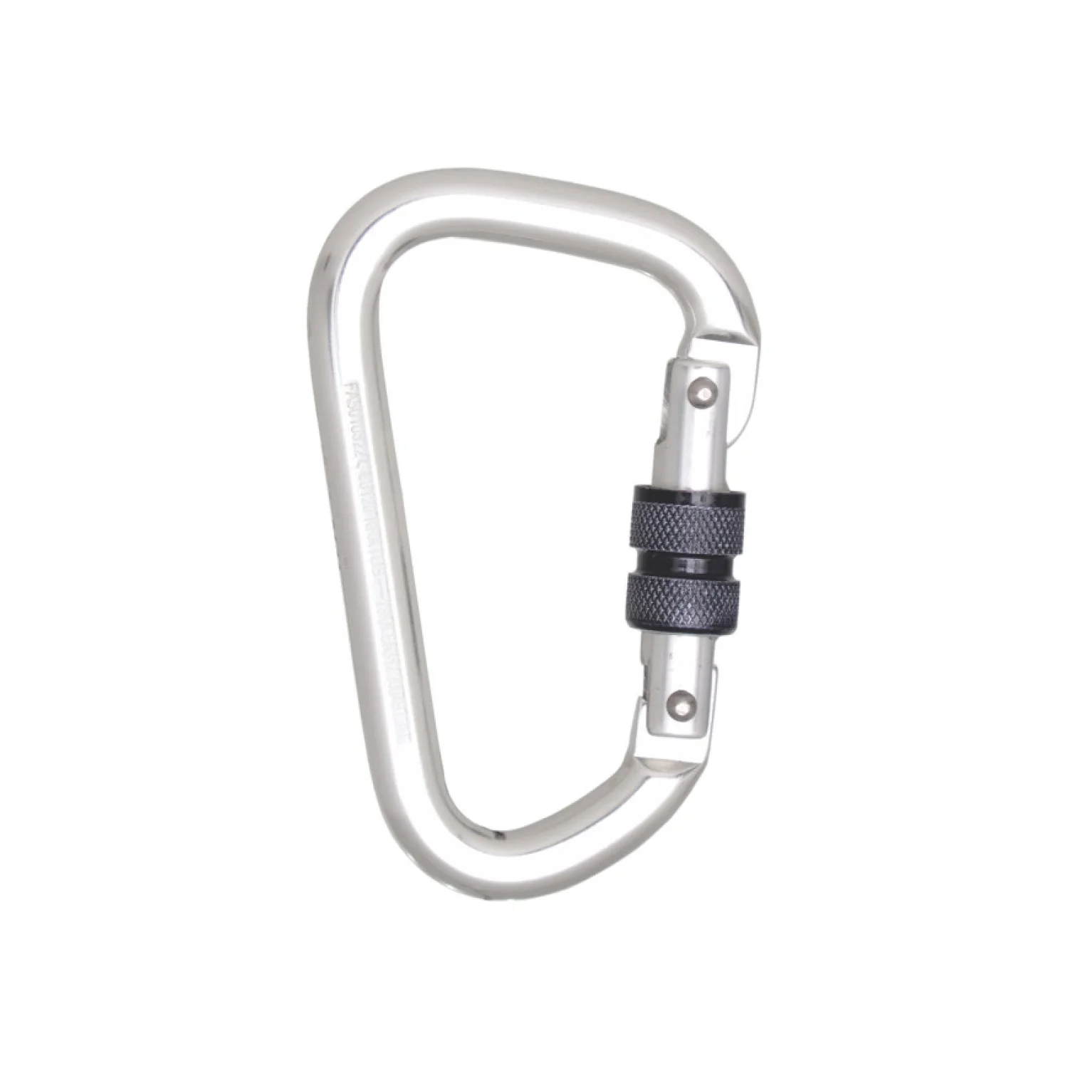 Kratos alumínium csavaros reteszelő karabiner 22,5mm nyílással fém