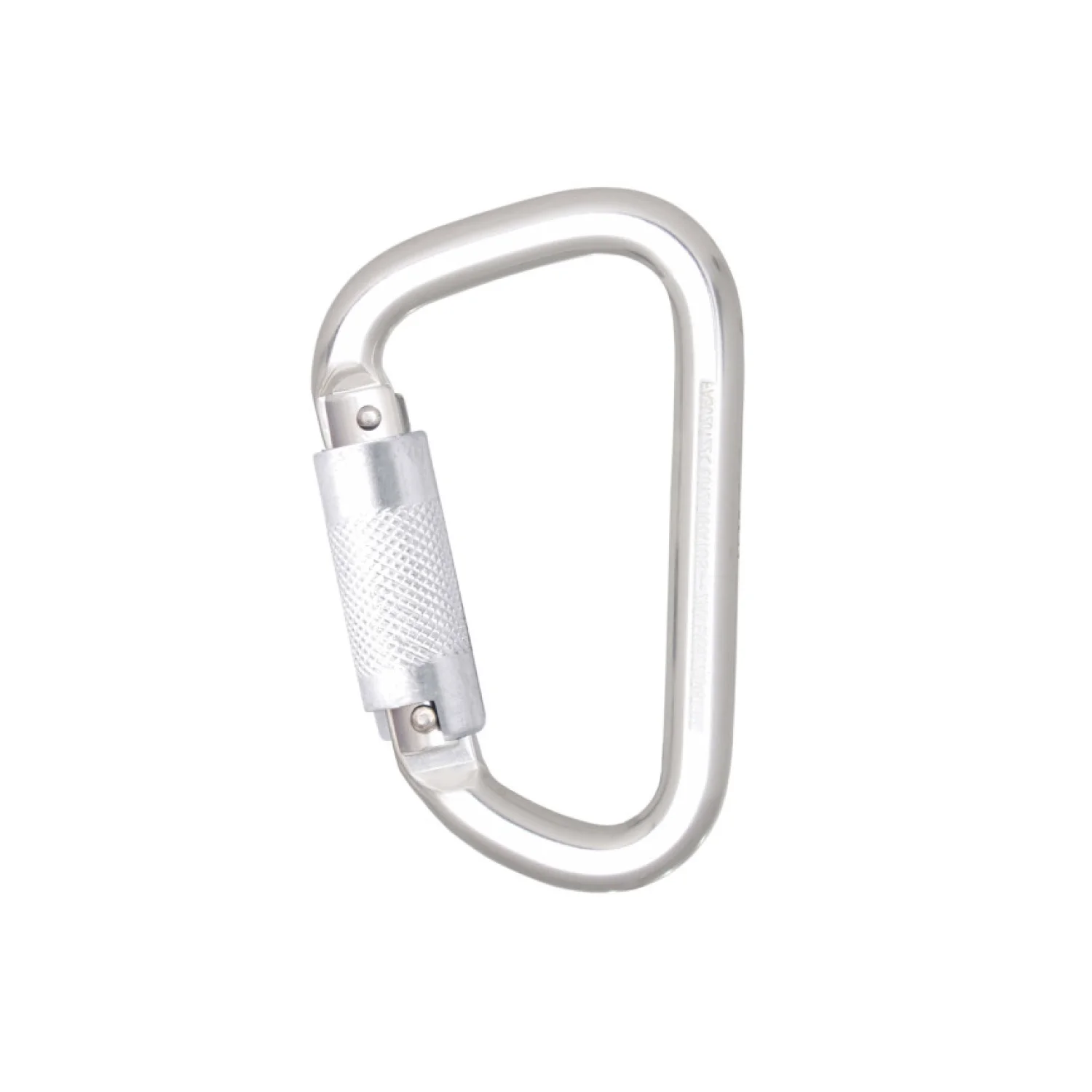 Kratos alumínium karabiner, negyedfordulatos zárral, 21mm nyitótávolsággal fém