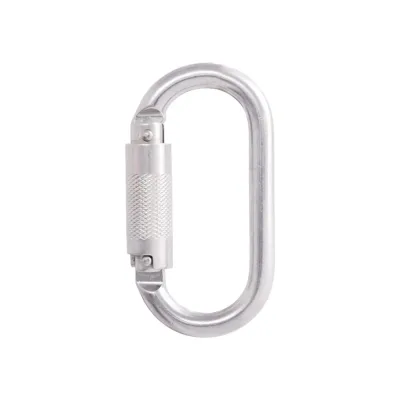 Kratos acél karabiner, negyedfordulatos zárral, 16mm nyitótávolsággal rögzítés és tartozék
