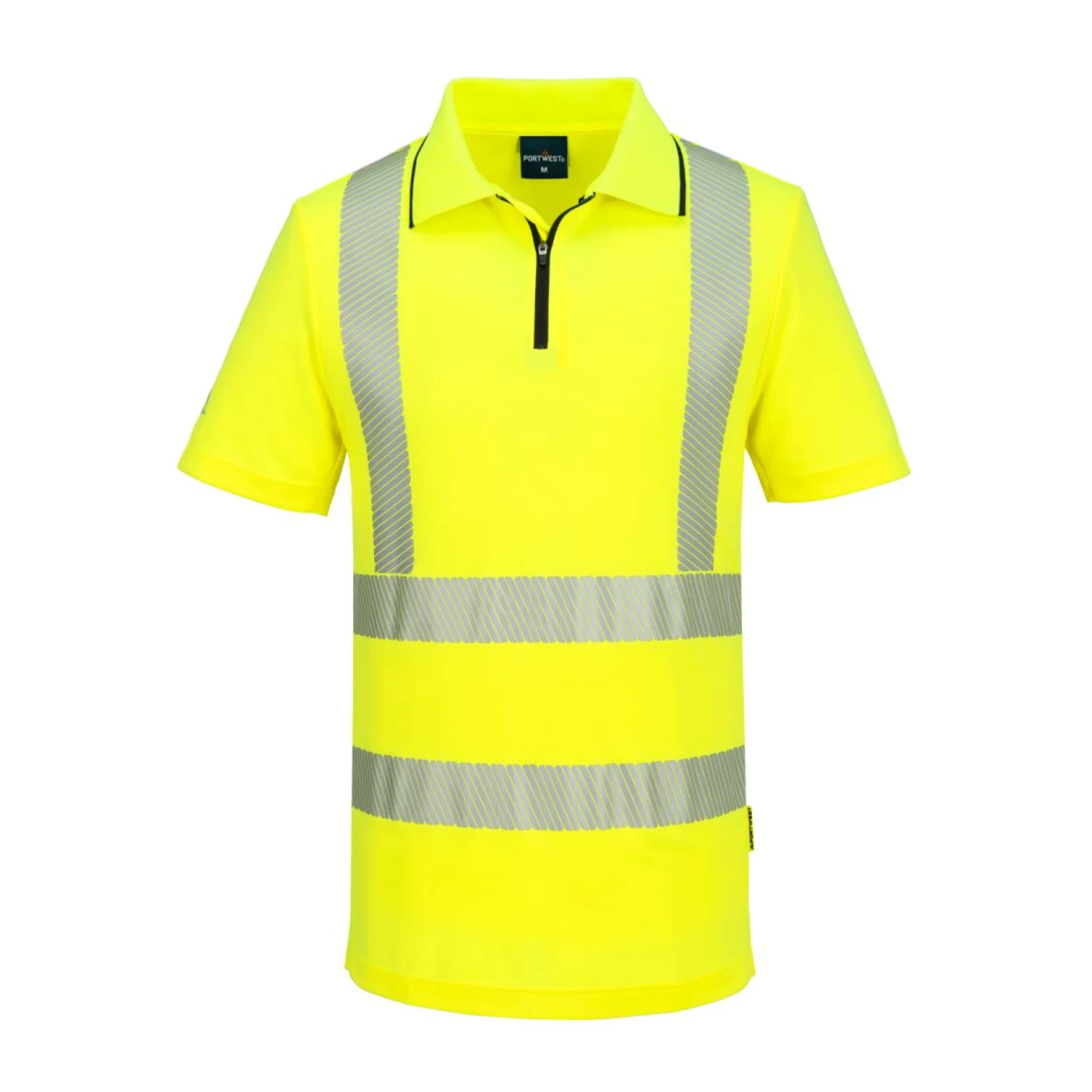 Portwest KX3 Sport Hi-Vis cipzáras pólóing sárga
