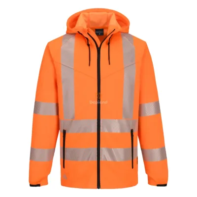 Portwest KX3 Sport Hi-Vis cipzáras kapucnis pulóver
