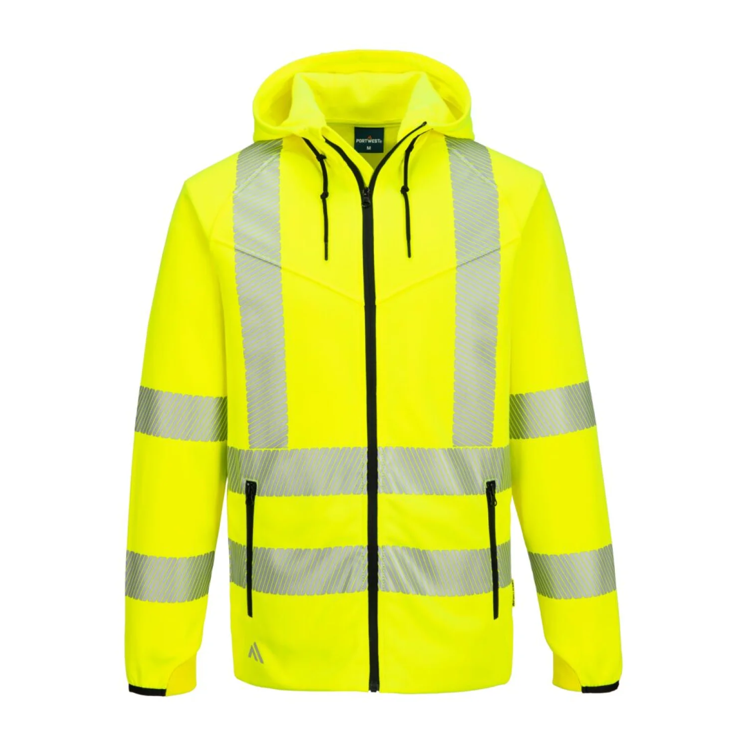 Portwest KX3 Sport Hi-Vis cipzáras pulóver sárga