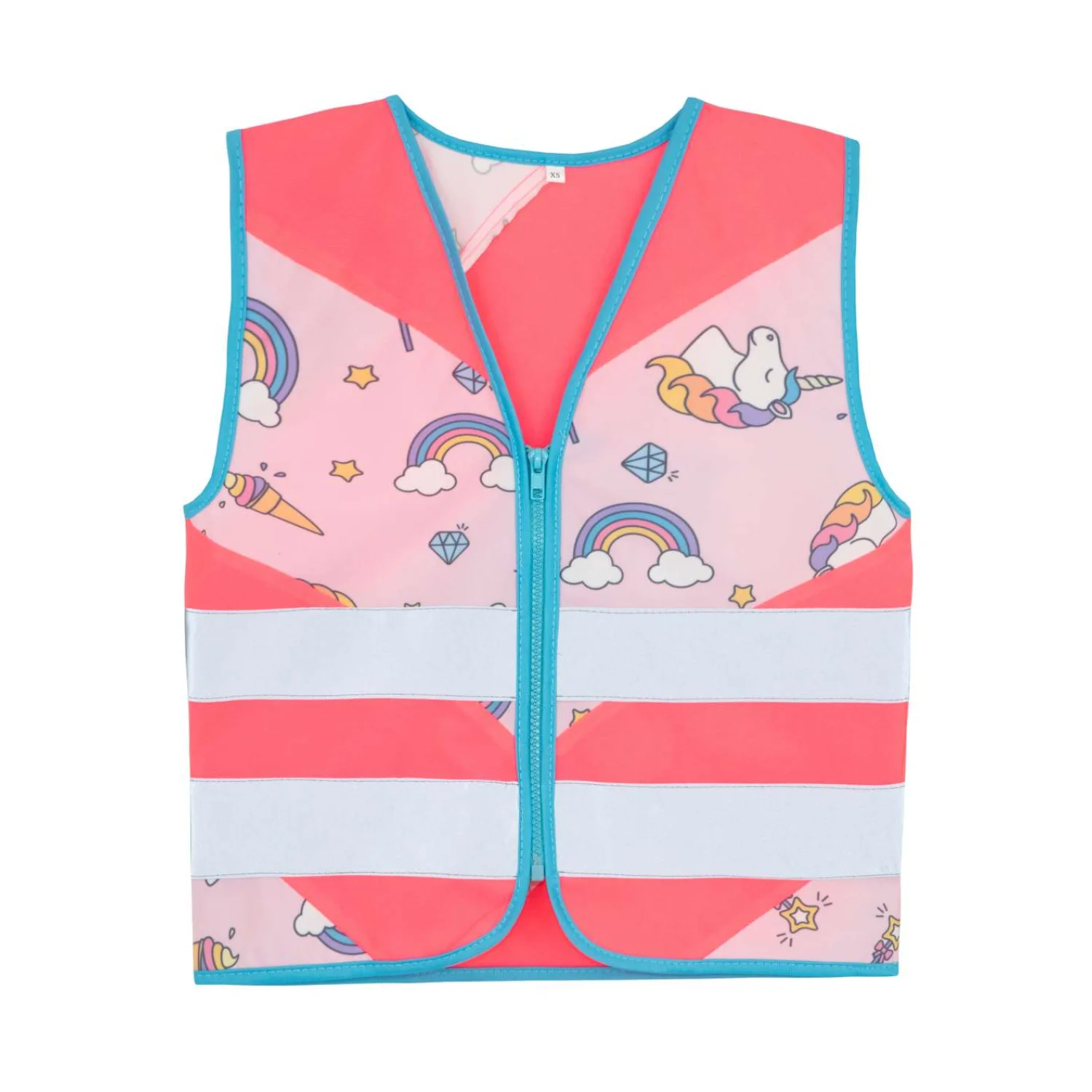 Korntex Gyermek biztonsági mellény (CO2 semleges) Neon Pink/Unicorn