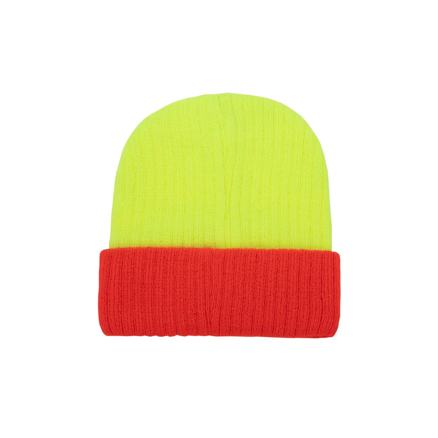 Korntex Két színű kötött sapka "metz" Yellow/Orange