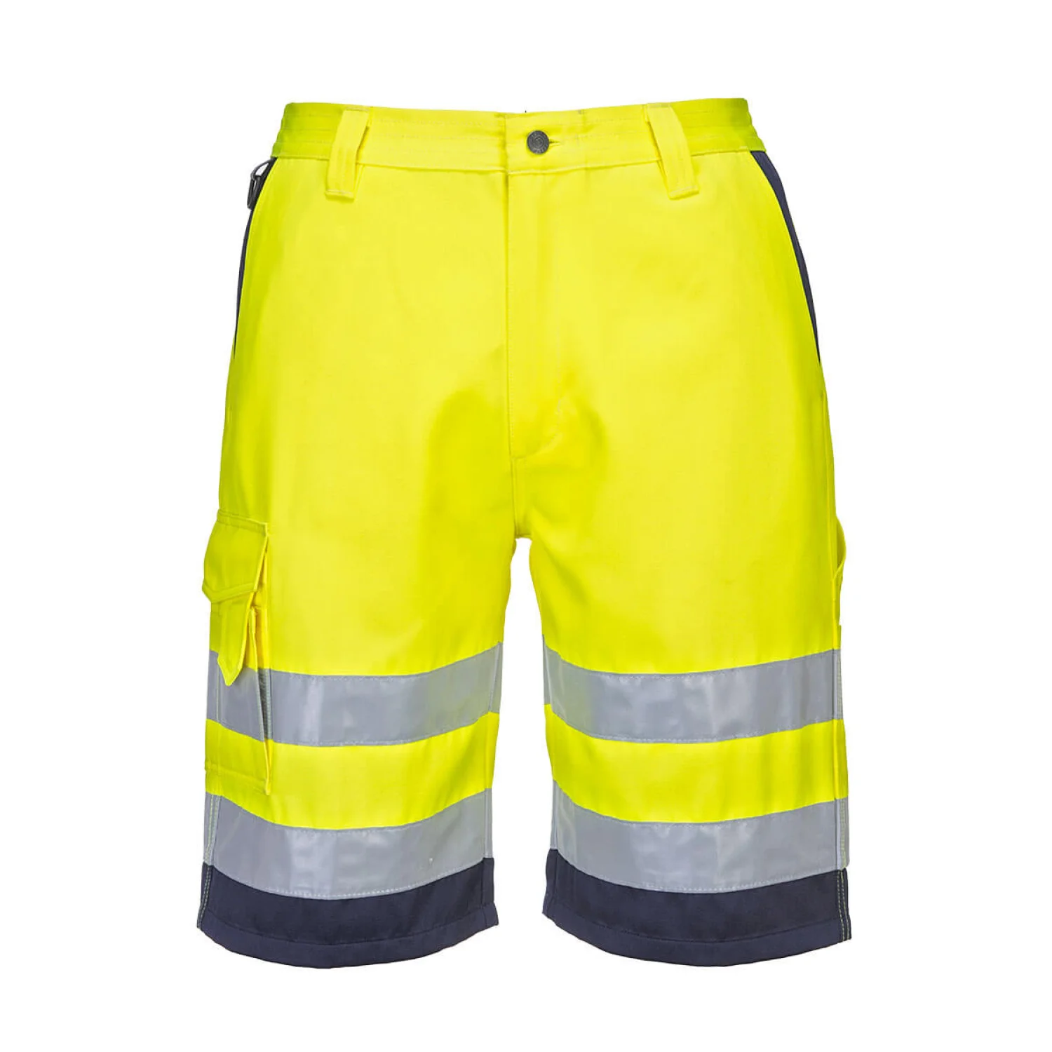 Portwest Hi-Vis könnyű poli-pamut rövidnadrág Sárga/Navy