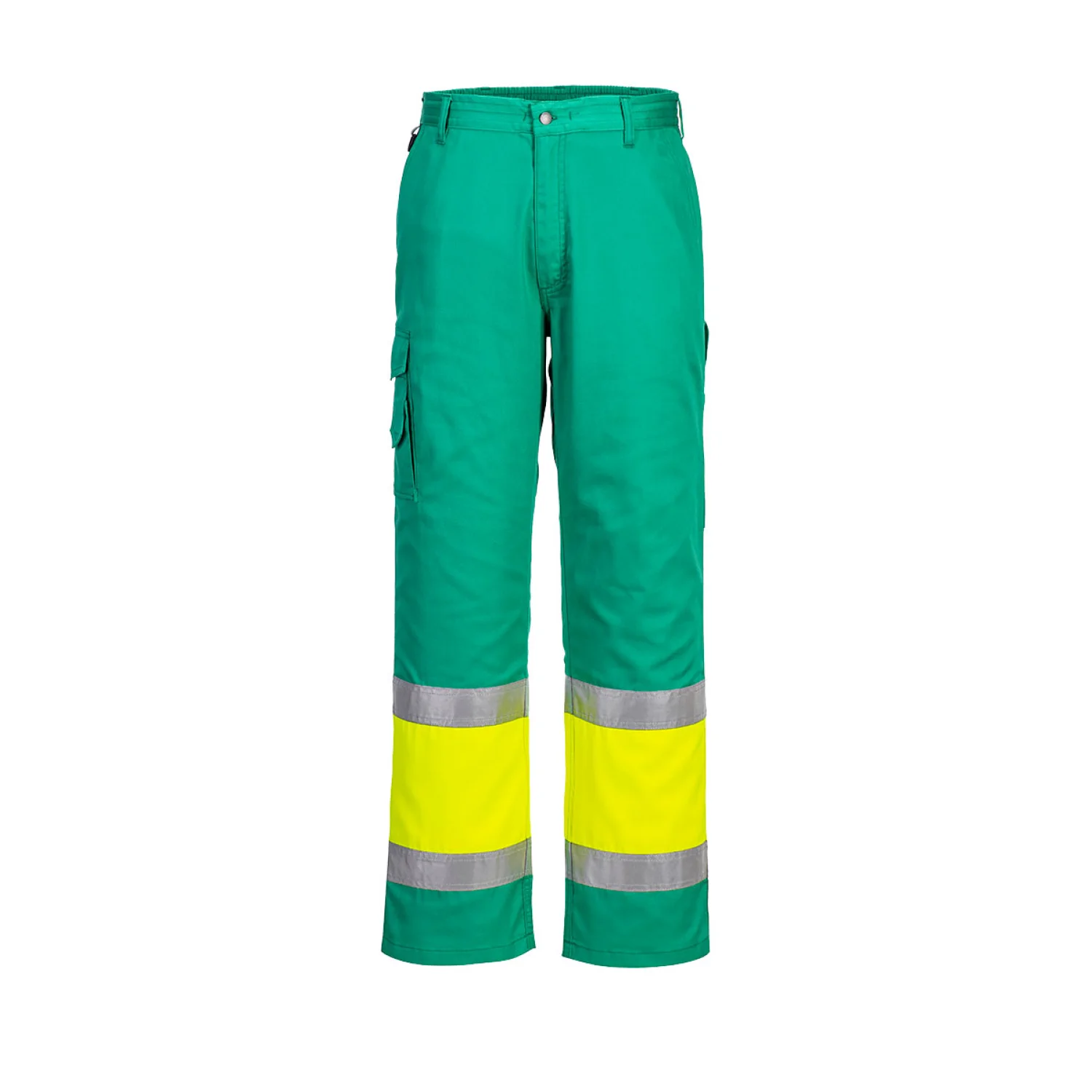Portwest Hi-Vis könnyű, kéttónusú Combat nadrág Sárga/Kékeszöld