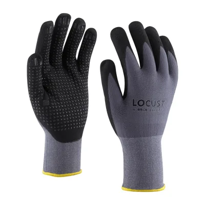 Rock Safety Nejlon/spandex szerelőkesztyű mikro habnitril tenyérmártással