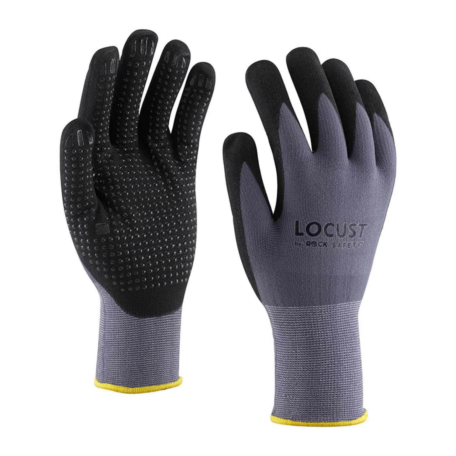 Rock Safety Nejlon/spandex szerelőkesztyű mikro habnitril tenyérmártással