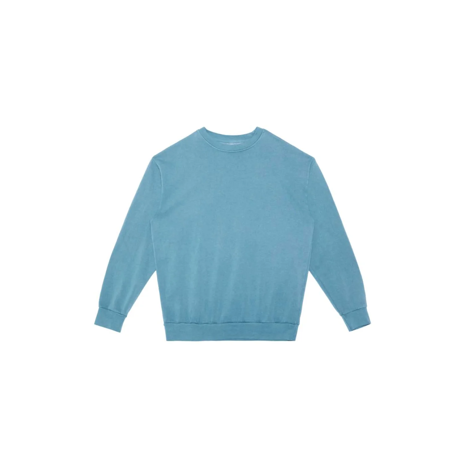 Lane Seven Garment dyed környakas pulóver pulóverek és kardigán Pigment Pebble Blue
