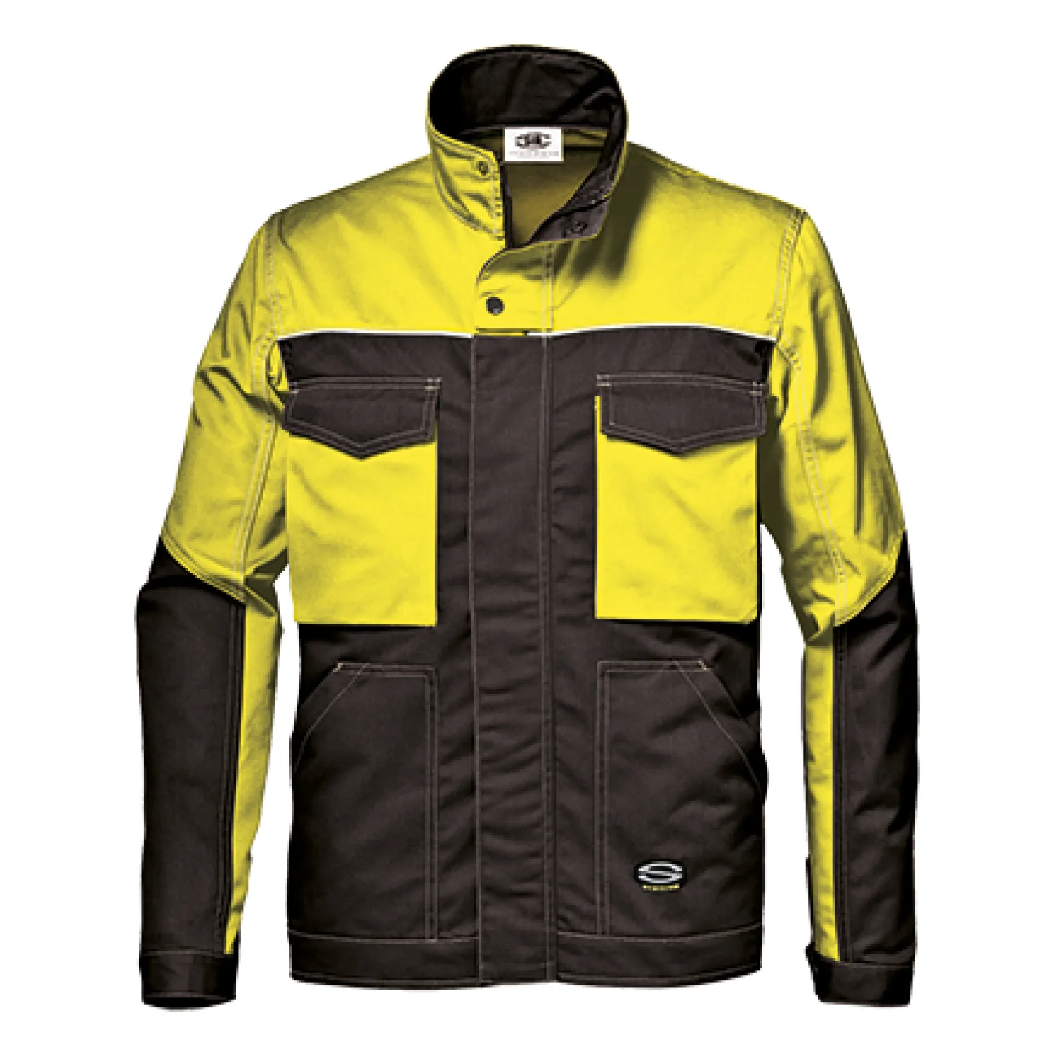 Sir Safety FUSION short jacket MASSAUA BLACK/HI-VIS YELLOW