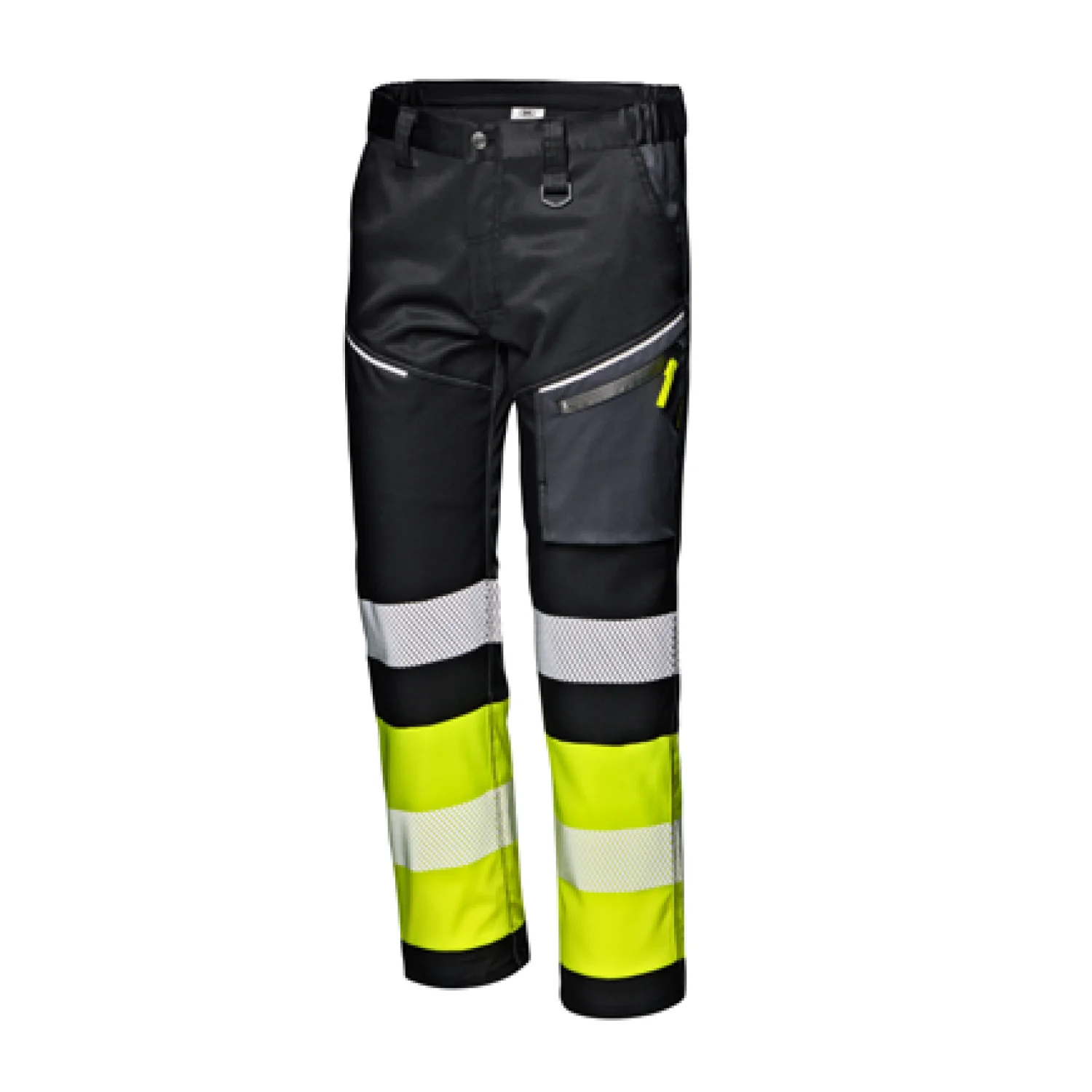 Sir Safety CONTRAST SHORT trousers BLACK/HI-VIS YELLOW