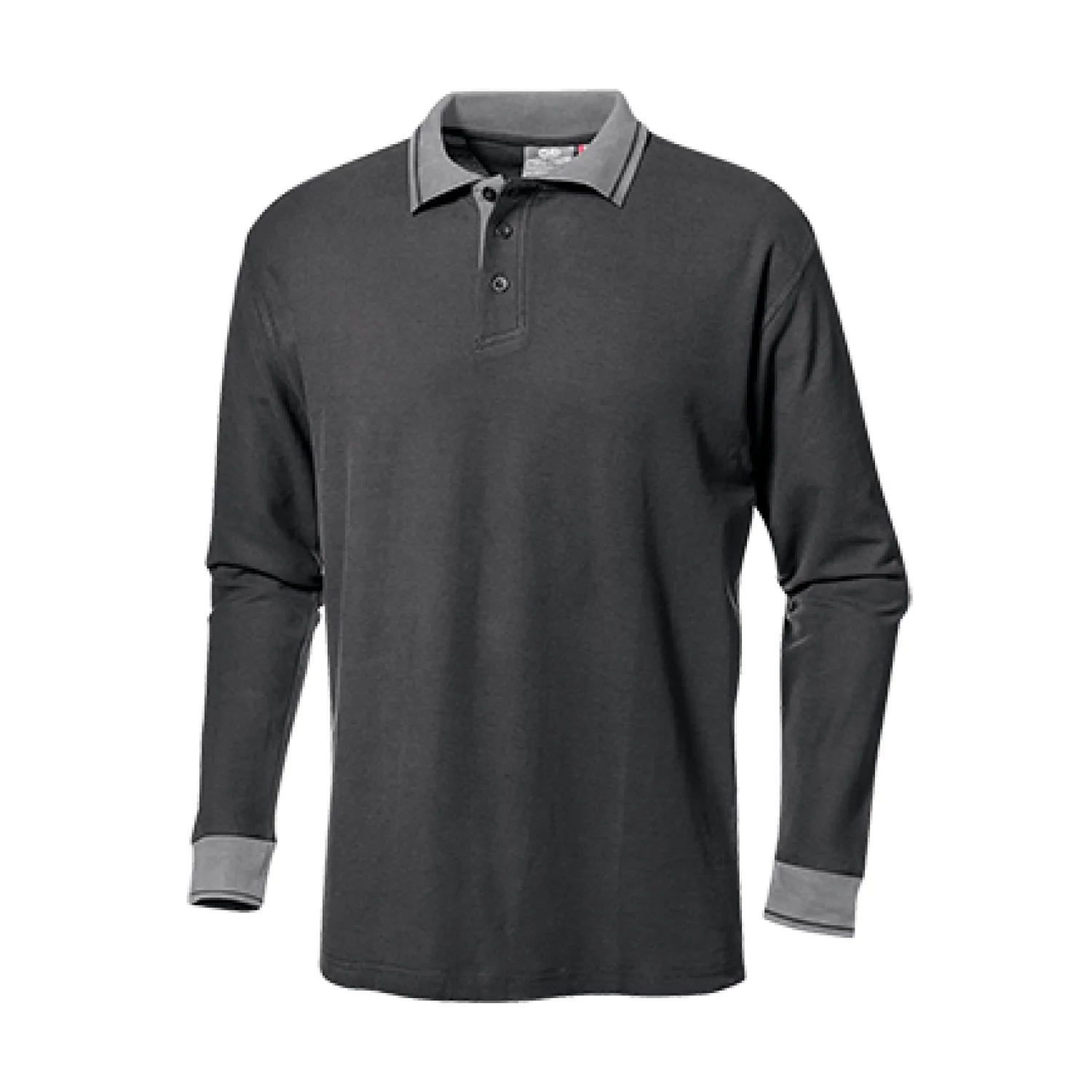 Sir Safety PIQUET polo shirt long sleeve ANTHRACITE/GREY