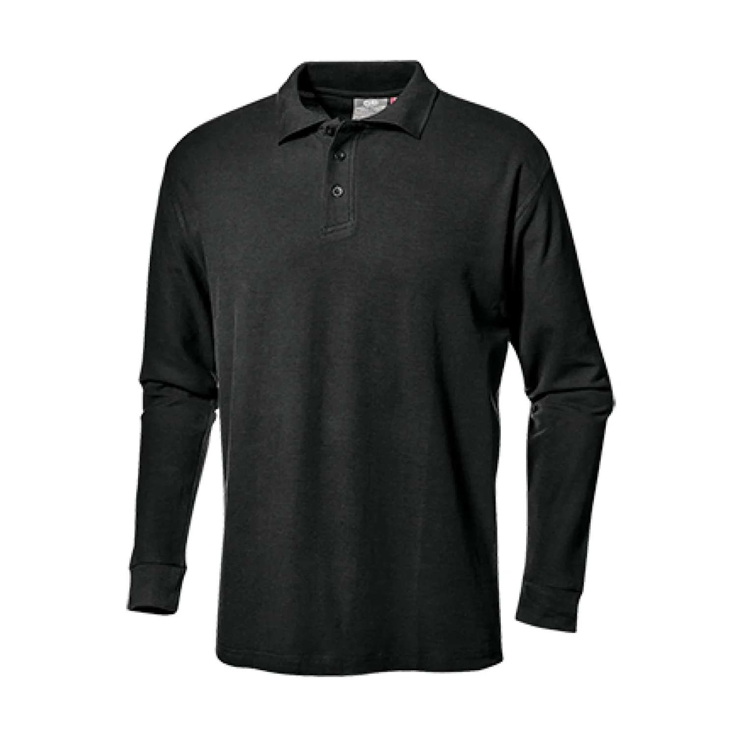 Sir Safety PIQUET polo shirt long sleeve BLACK
