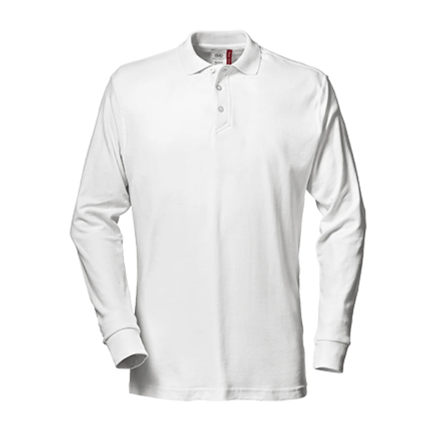 Sir Safety PIQUET polo shirt long sleeve WHITE