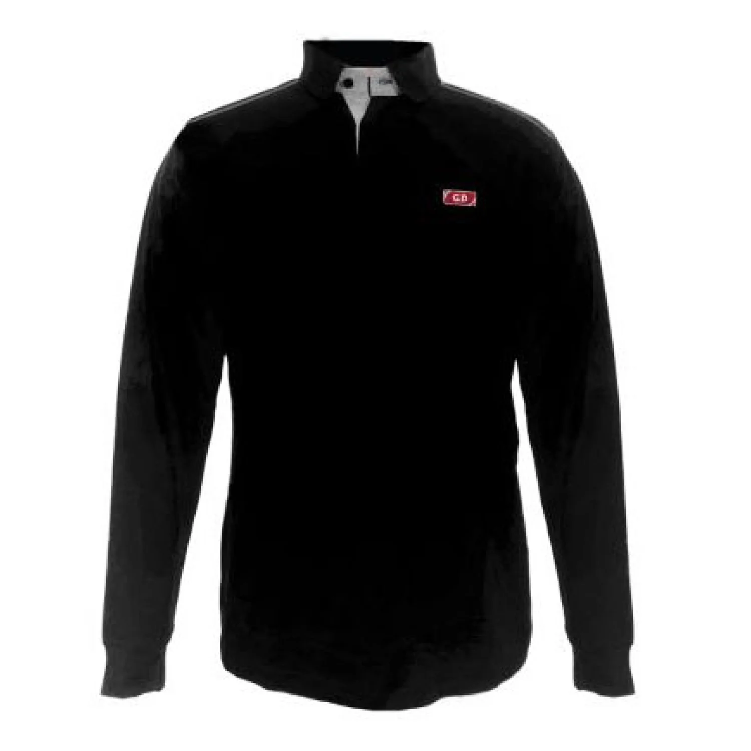 Sir Safety PIQUET polo l/sleeve GD w/embroidery BLACK