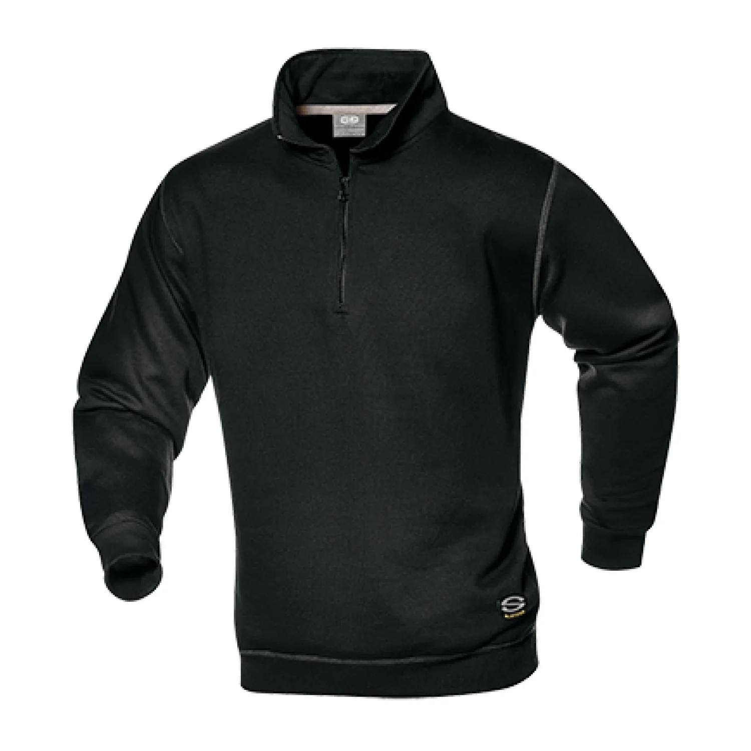 Sir Safety SIRFLEX zip collar sweatshirt BLACK