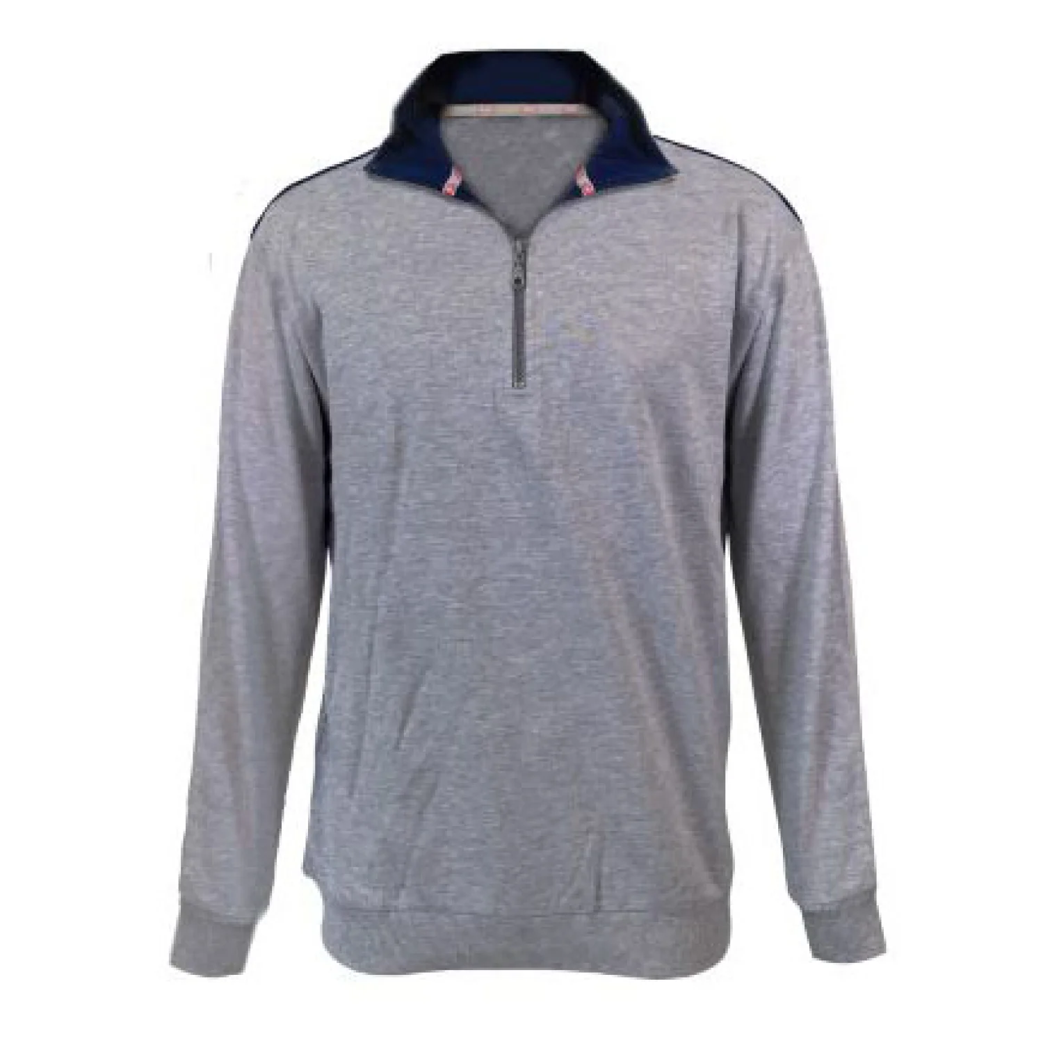 Sir Safety Sweatshirt zipped collar GD MELANGE GREY