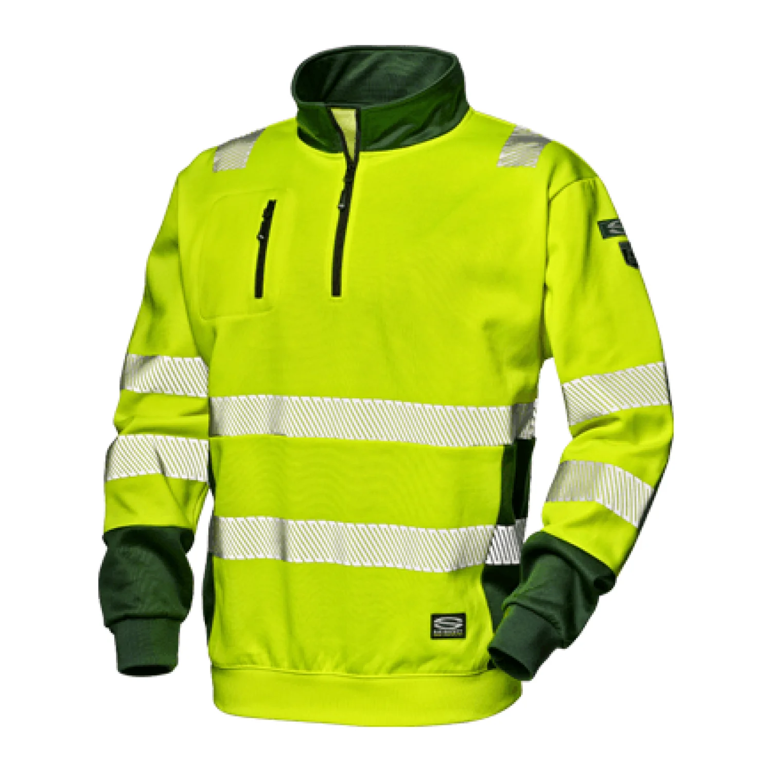 Sir Safety FUNNY sweatshirt HI-VIS YELLOW/GREEN