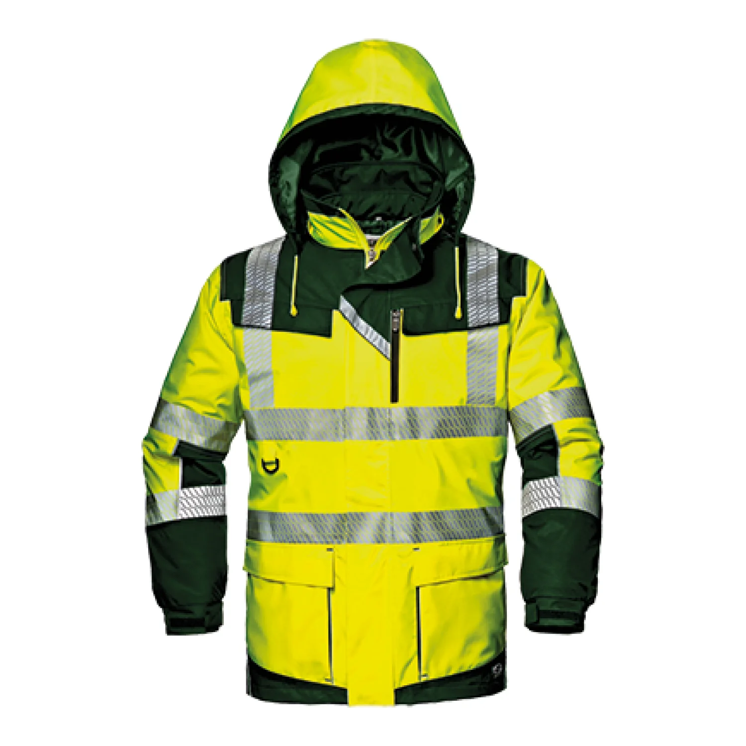 Sir Safety REGIMENTAL SPLIT jacket HI-VIS YELLOW/GREEN