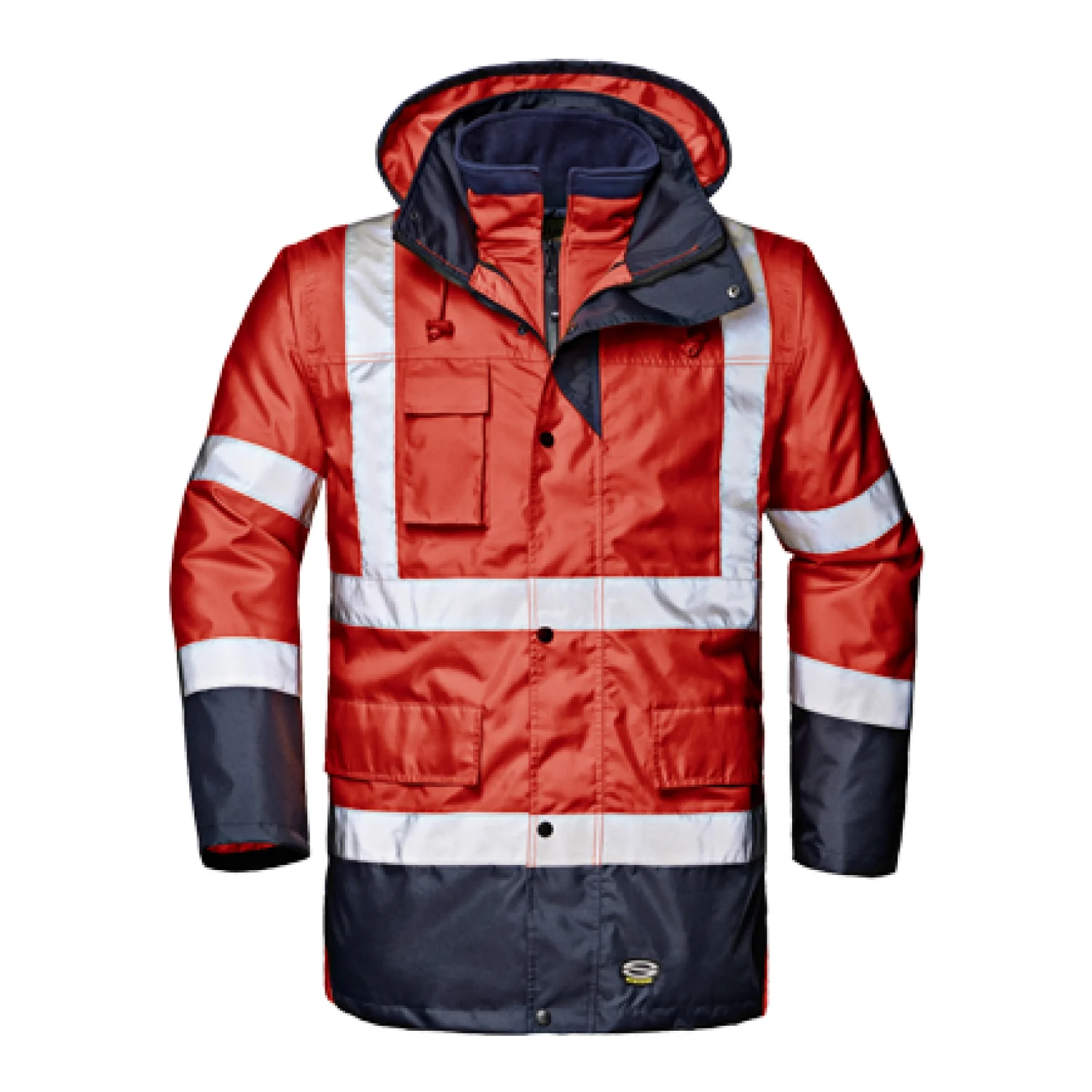 Sir Safety MOTORWAY SPLIT jacket HI-VIS RED