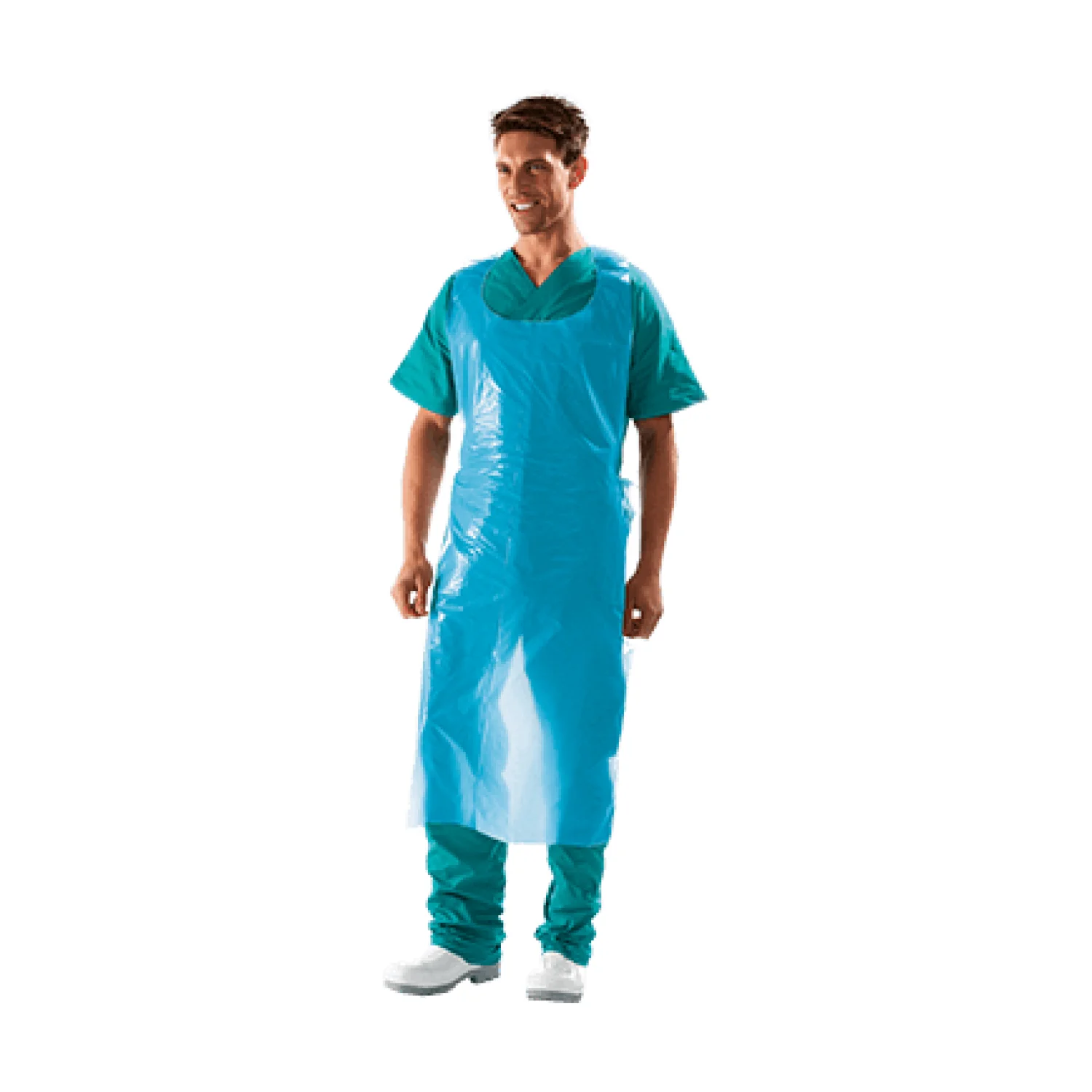 Sir Safety POLIETIL tunic (box 50 pcs) BLUE