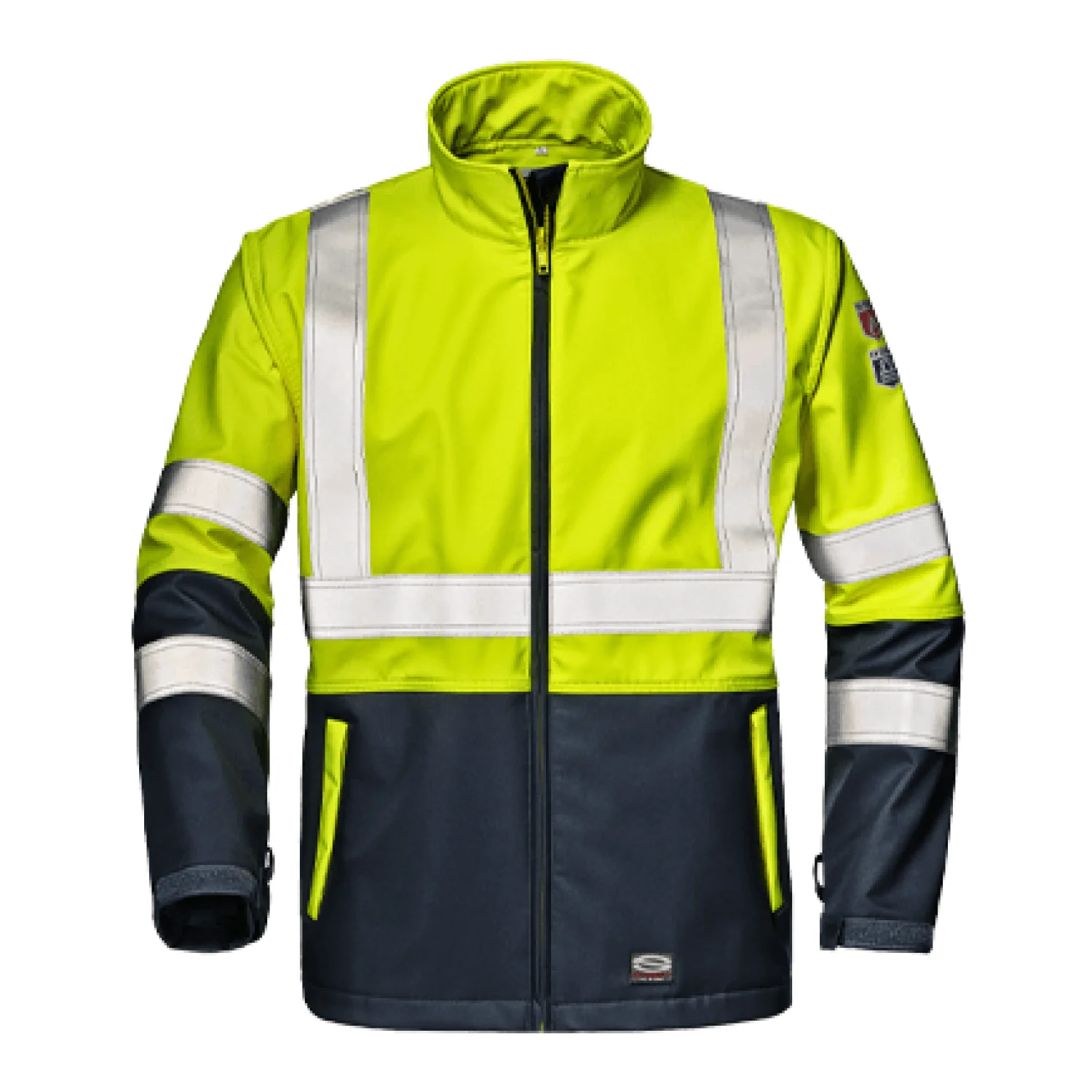 Sir Safety MICROLINES COMPLEX SOFTSHELL HI-VIS YELLOW/BLUE