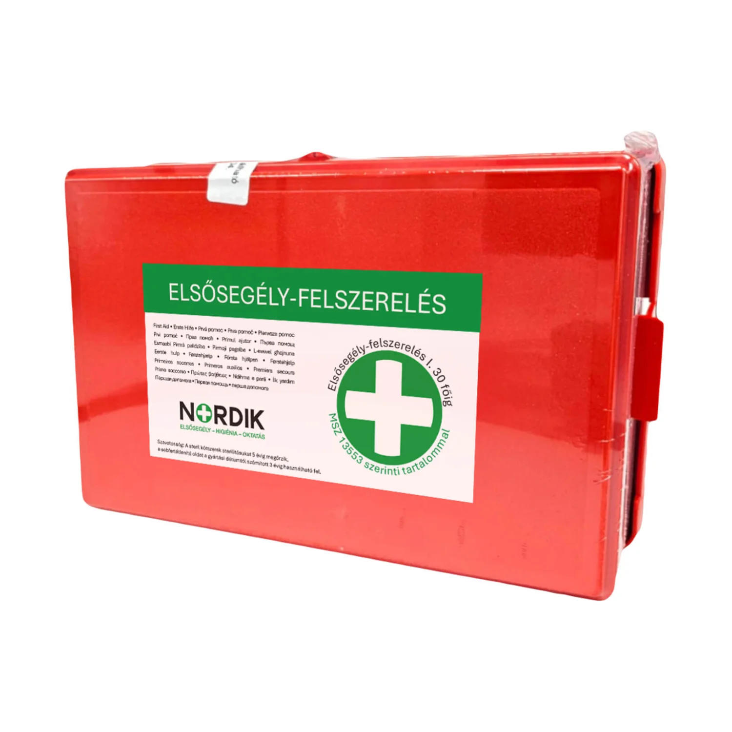 Nordik Workplace first aid kit with basic bandages, MSZ I 30 people