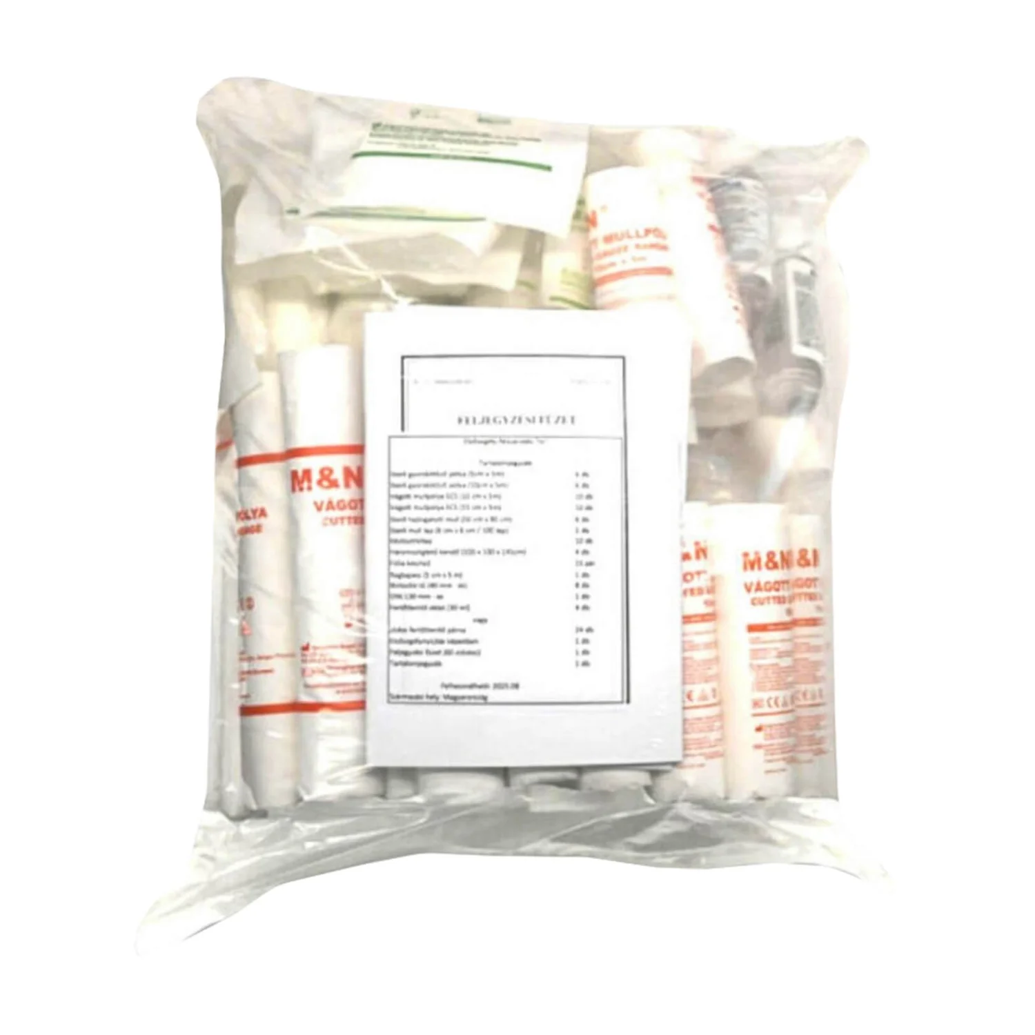 Nordik MSZ IV compliant dressing refill pack, with basic dressings