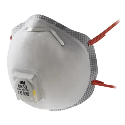 3M 8833 FFP3 R D szűrőfélálarc szelepes
