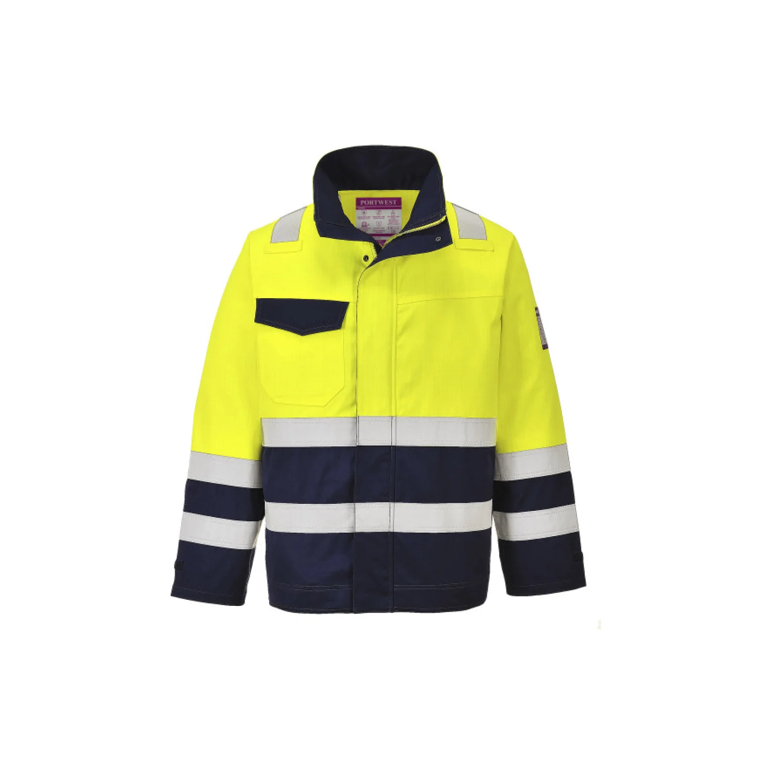 Portwest MV25 - Hi Vis MODAFLAME munkakabát sárga