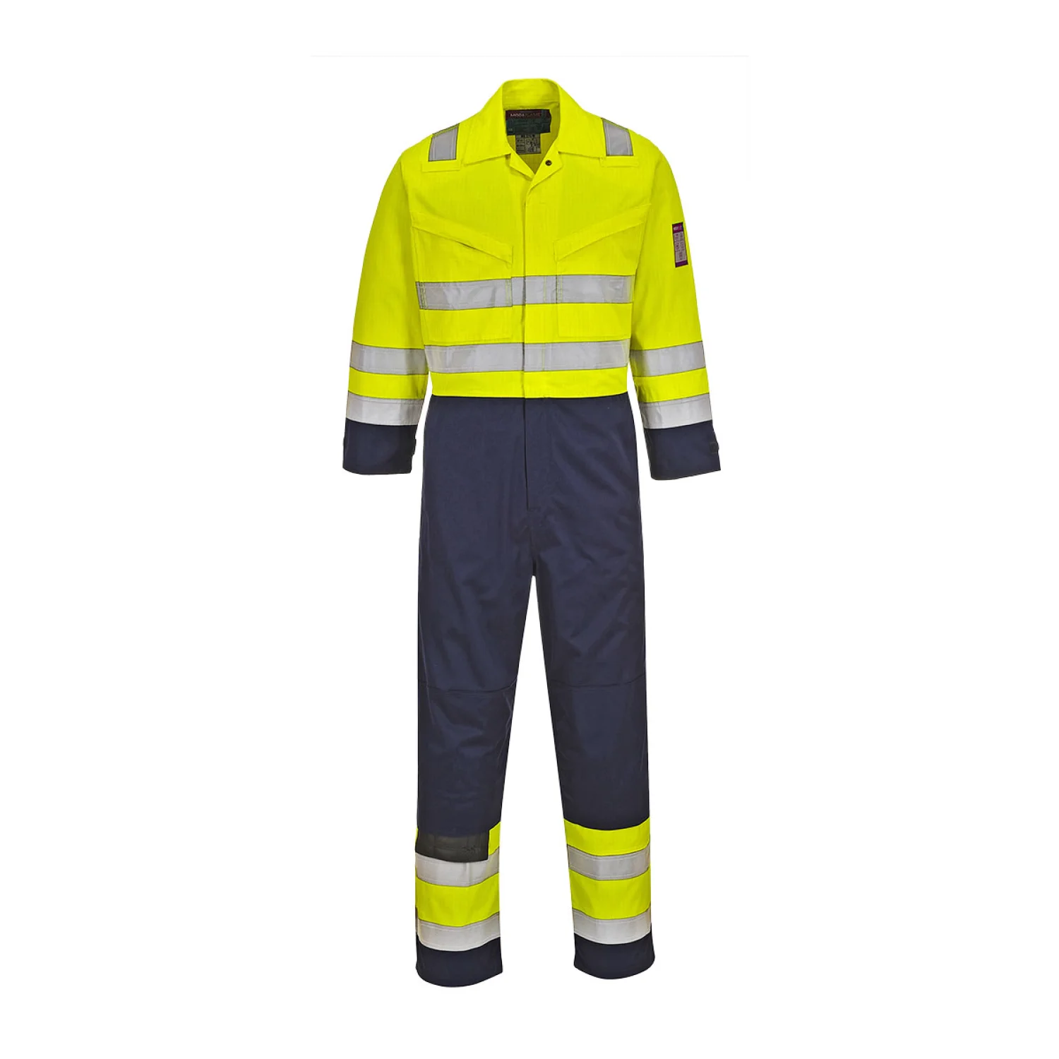 Portwest Hi-Vis Modaflame overál Sárga/Navy