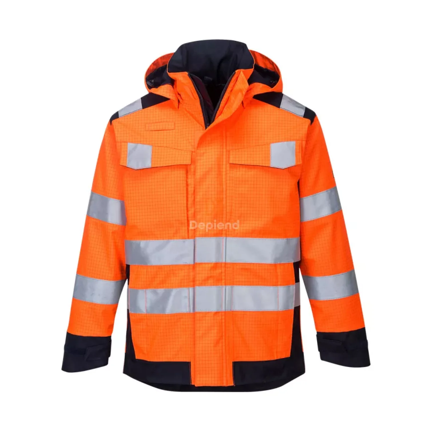 Portwest Modaflame Rain Multi Norm Arc kabát narancs / tengerészkék