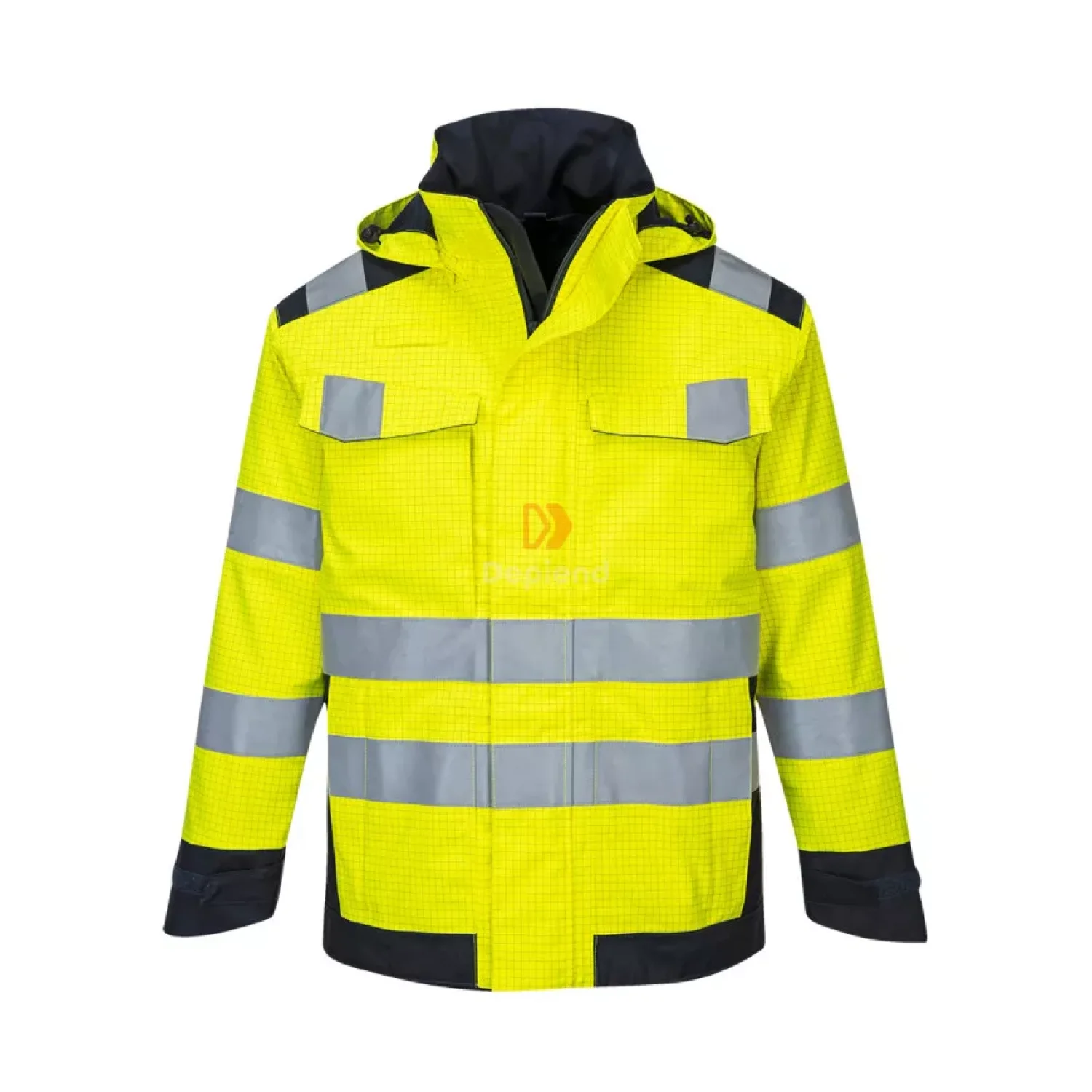 Portwest Modaflame Rain Multi Norm Arc kabát sárga / tengerészkék