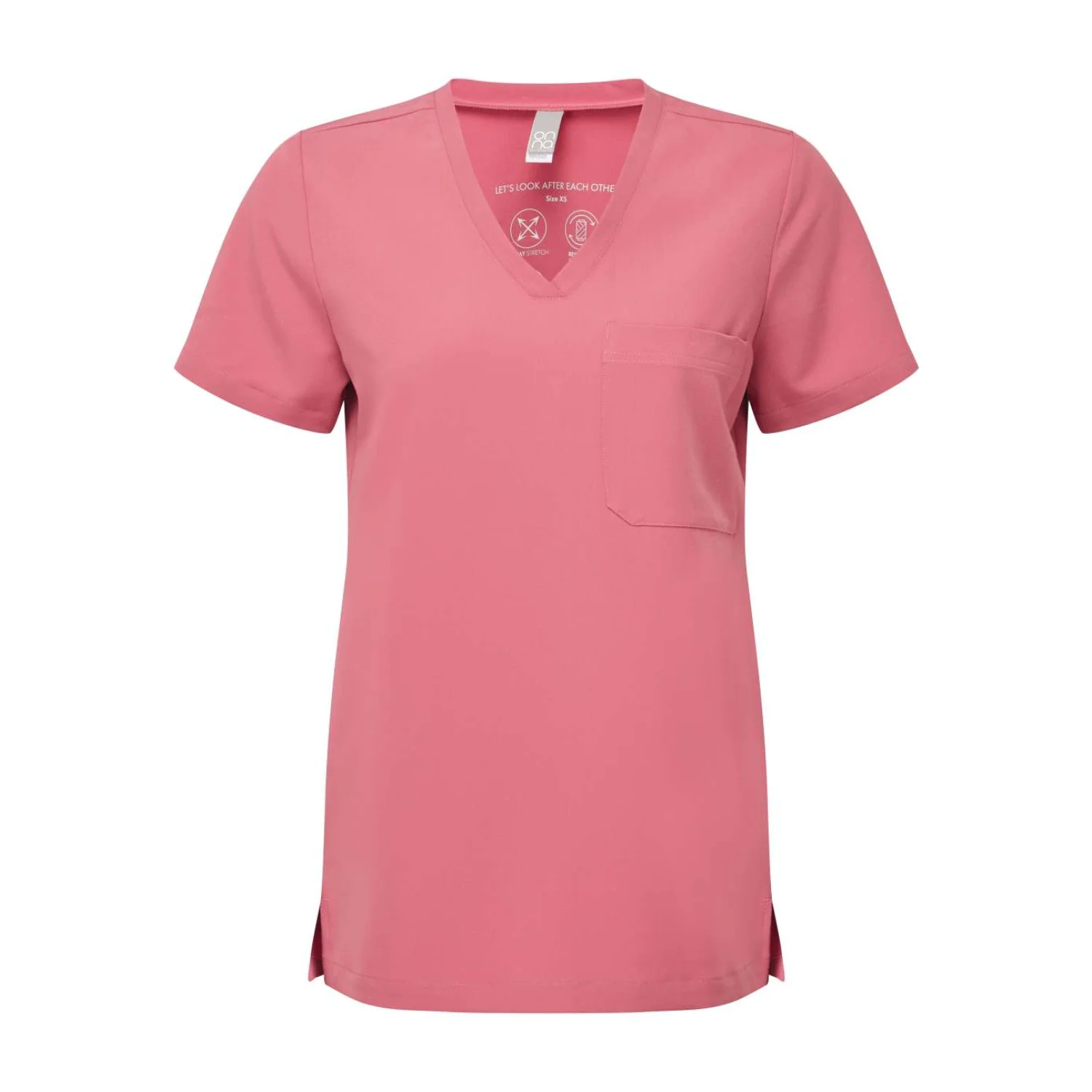 Onna "limitless" női onna stretch tunika vendéglátás és egészségügy Calm Pink