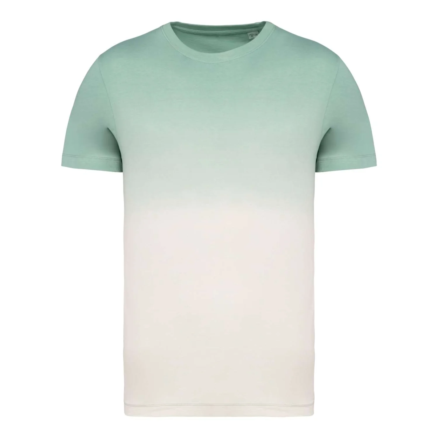 Native Spirit Uniszex környezetbarát ombre hatású póló Dip Dye Jade Green