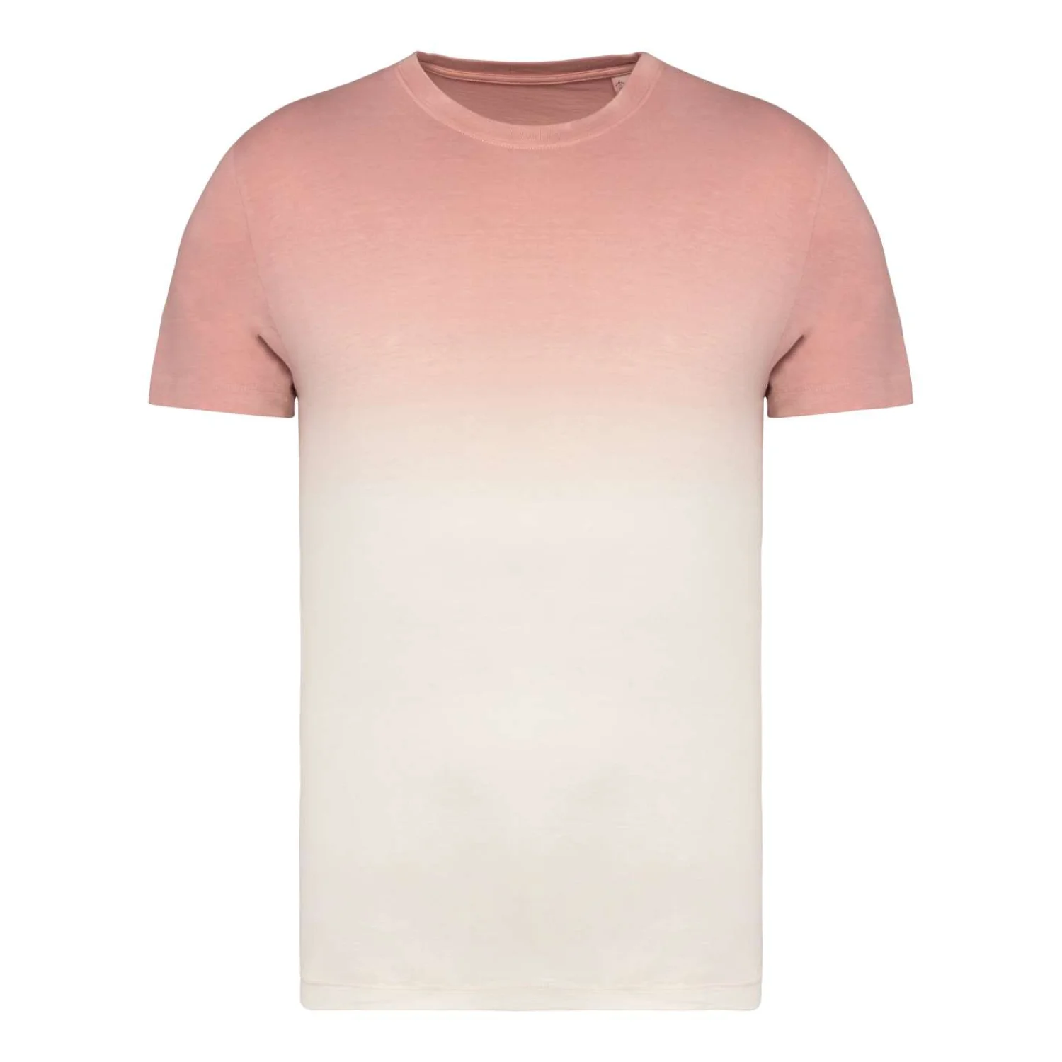 Native Spirit Uniszex környezetbarát ombre hatású póló Dip Dye Petal Rose