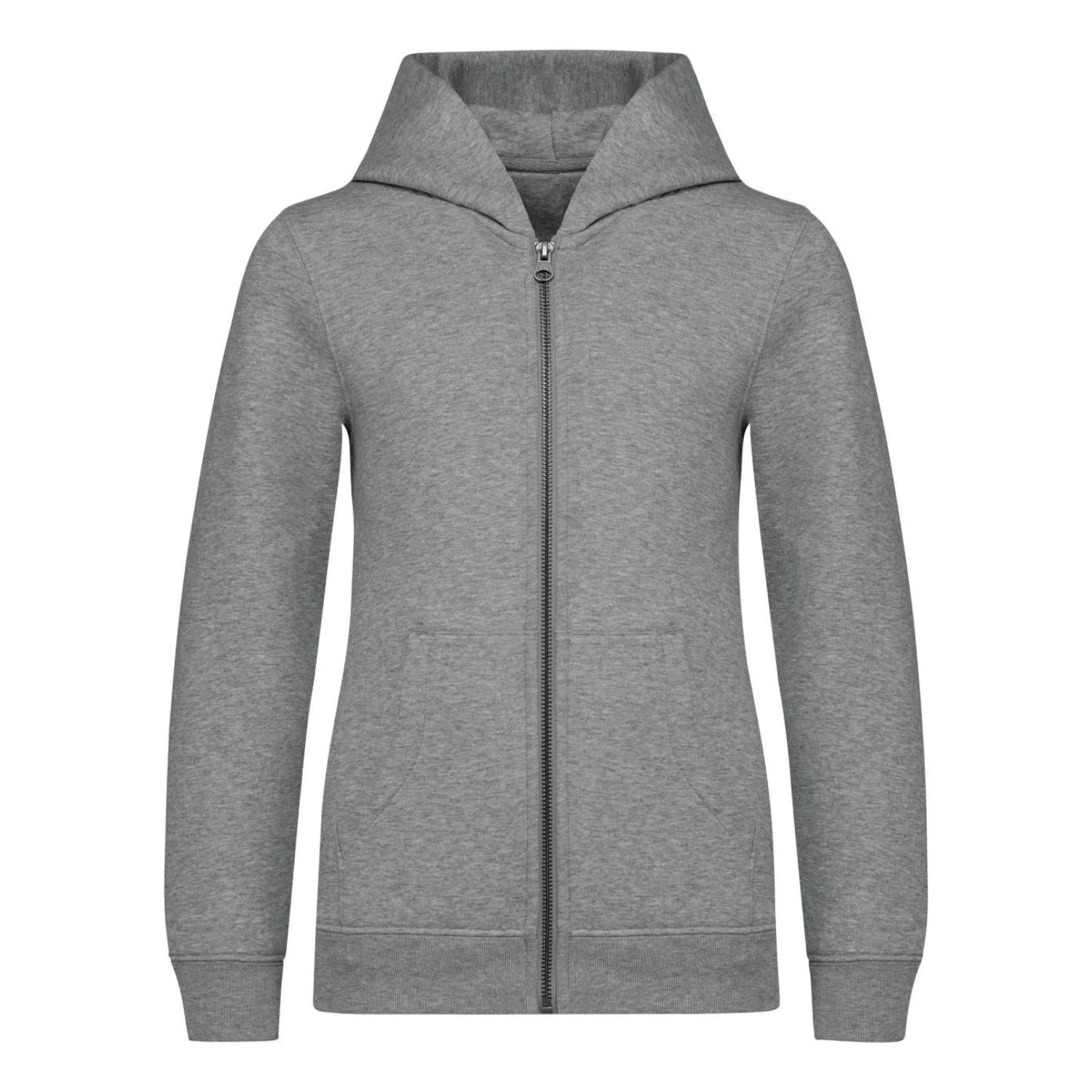 Native Spirit Környezetbarát végig cipzáras kapucnis gyermek pulóver pulóverek és kardigán Moon Grey Heather