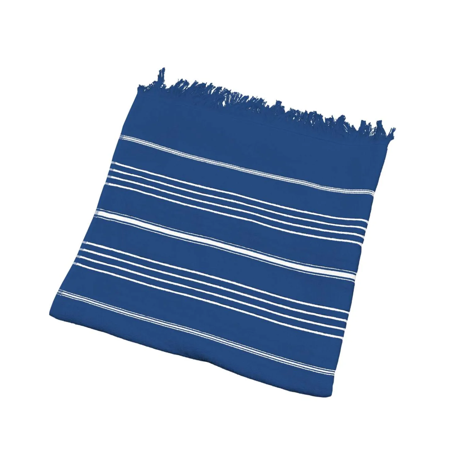 Olima csíkos beach & spa fürdőlepedő Light Navy/White