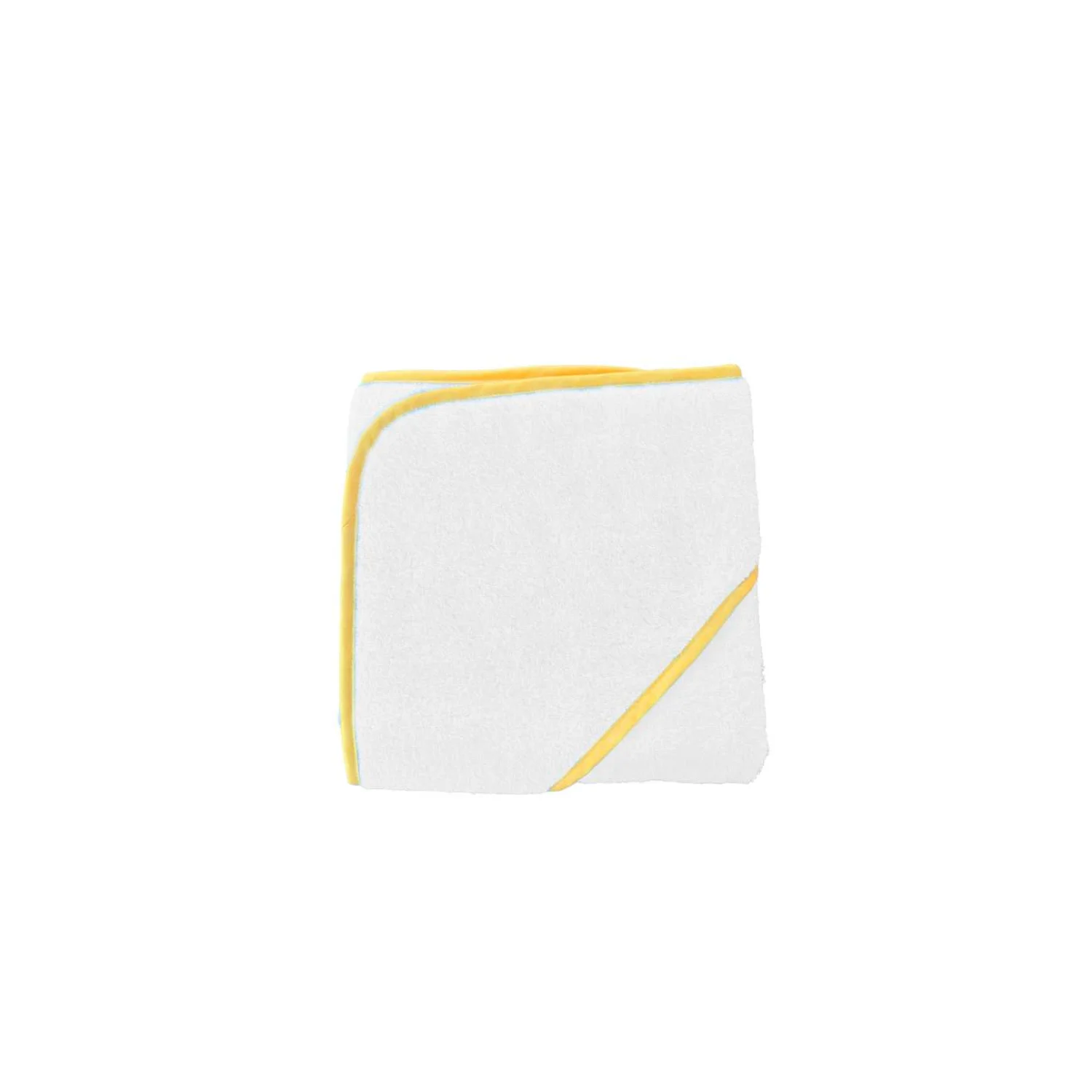 Olima baba kapucnis törölköző törölközők és fürdőlepedő White/Light Yellow
