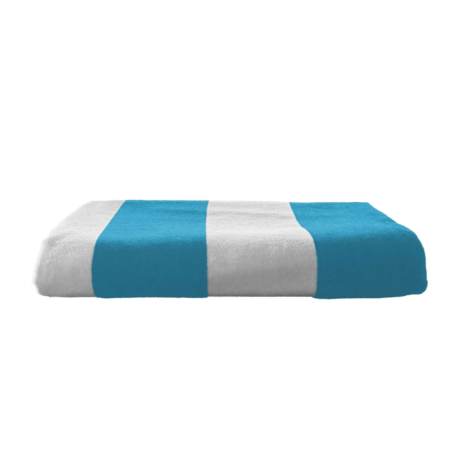 Olima „classic marine” beach velour towel törölközők és fürdőlepedő Caribbean Blue/White