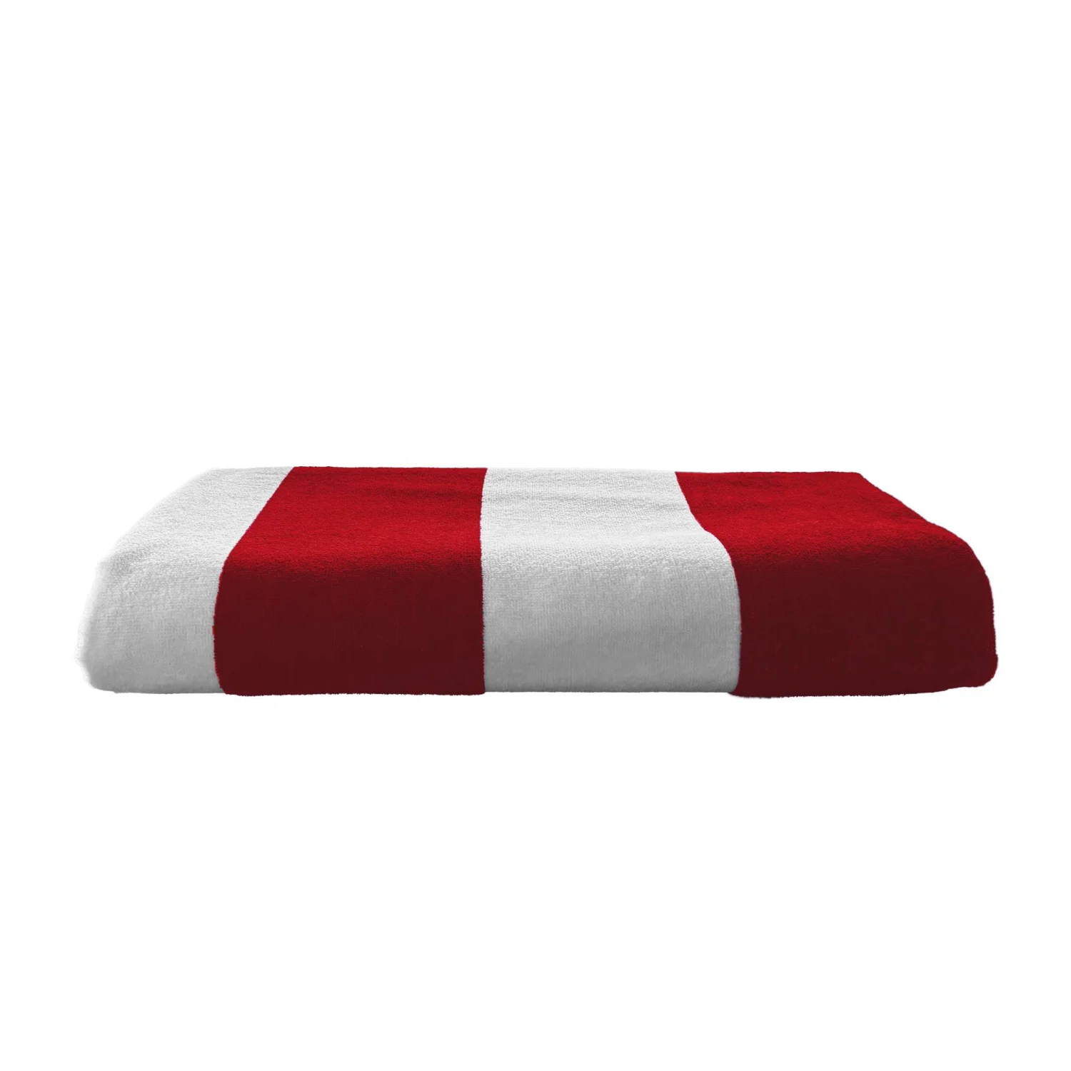 Olima „classic marine” beach velour towel törölközők és fürdőlepedő Chilli Red/White