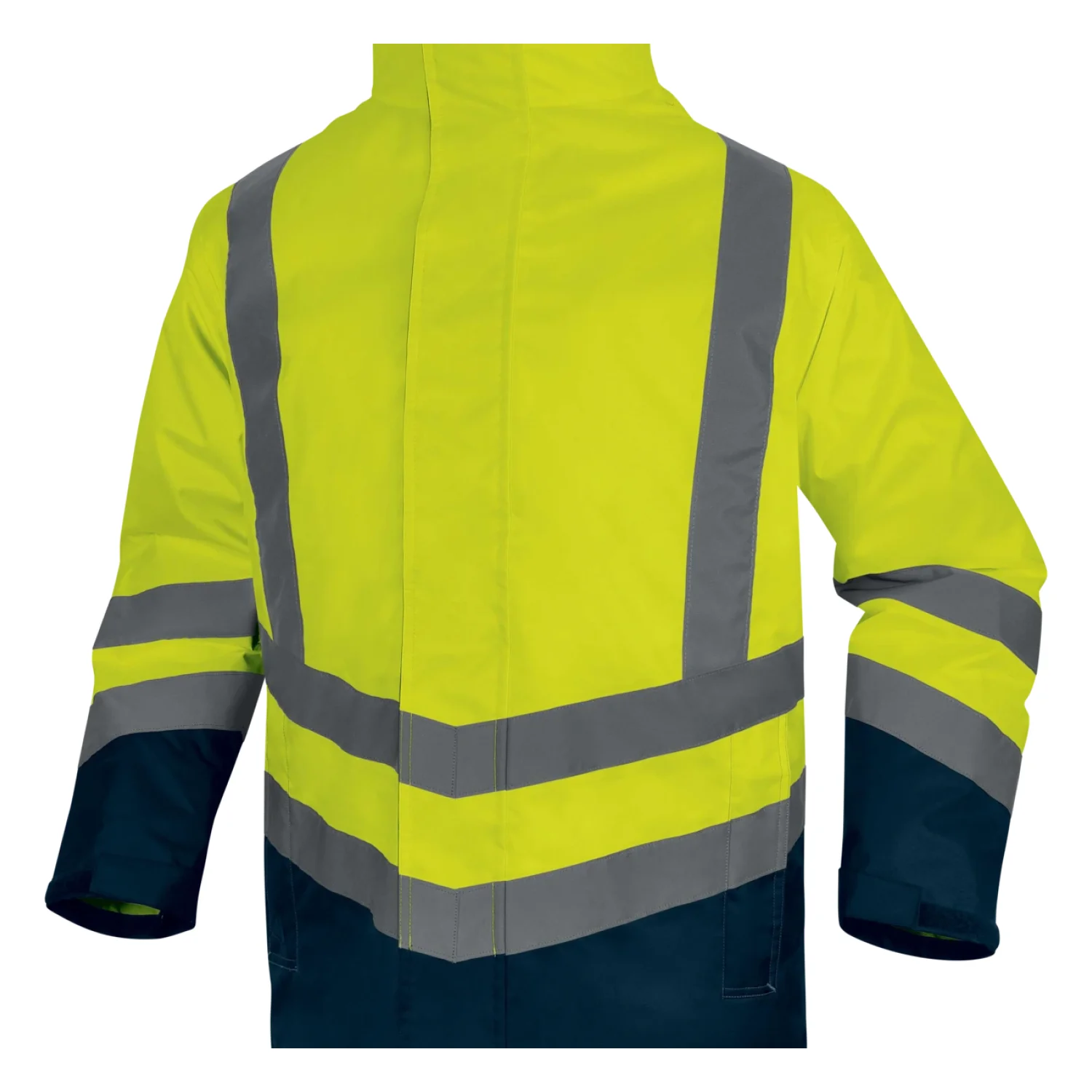 Delta Plus OPTIMUM3 kabát fluo-naracs Fluo sárga-Tengerészkék