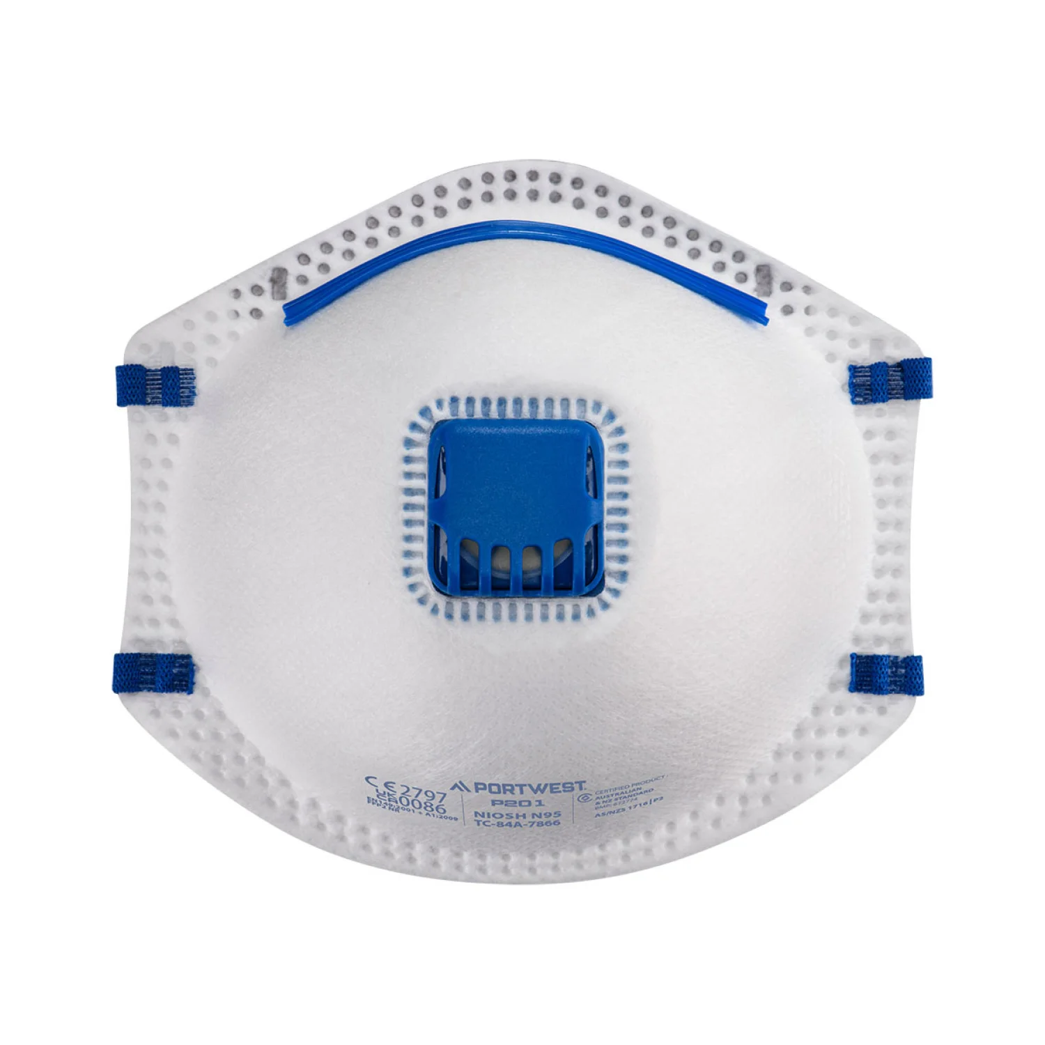 Portwest FFP2 szelepes pormaszk (10 db) fehér