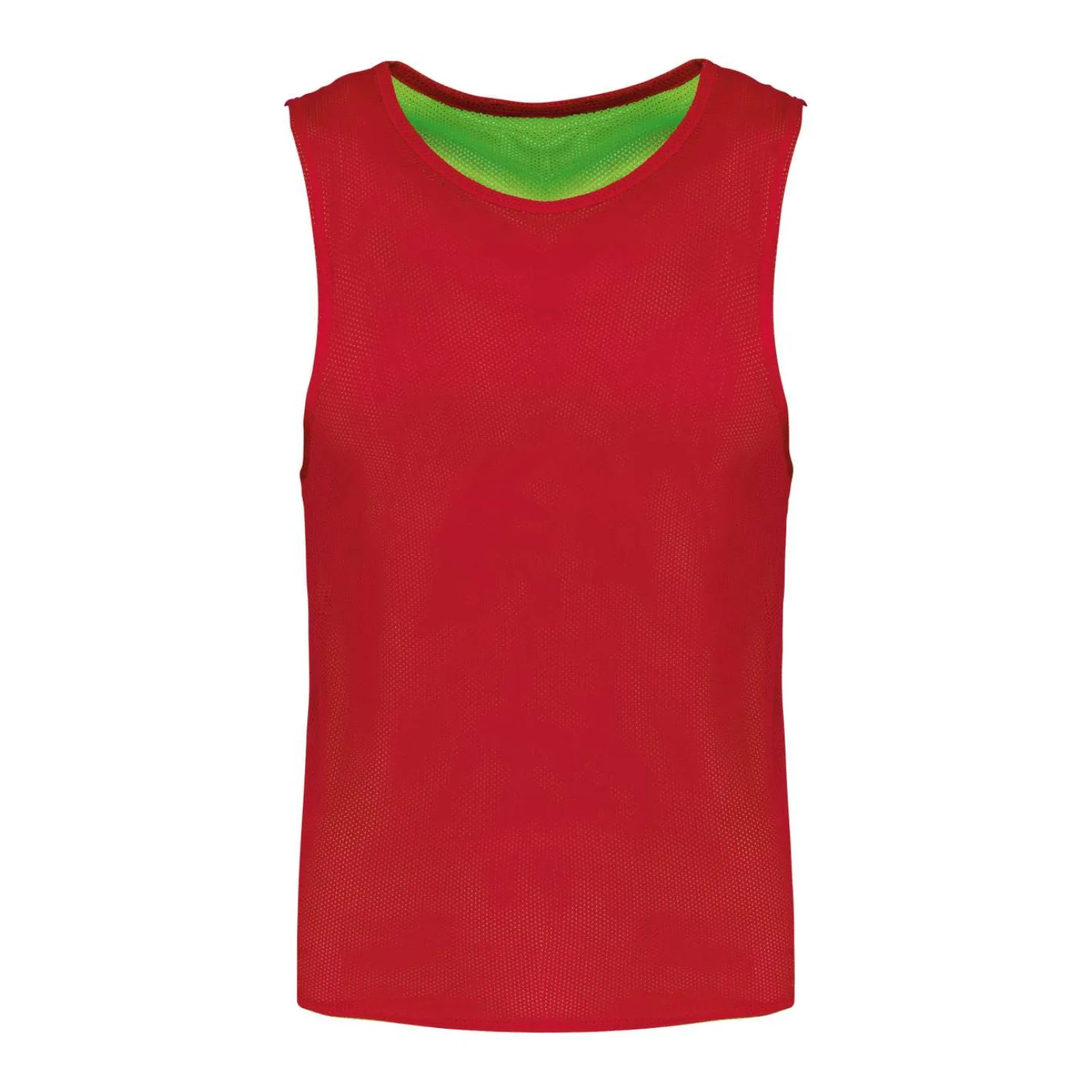 Proact Multi-sport kifordítható megkülönböztető mellény sportruházat Sporty Red/Fluorescent Green