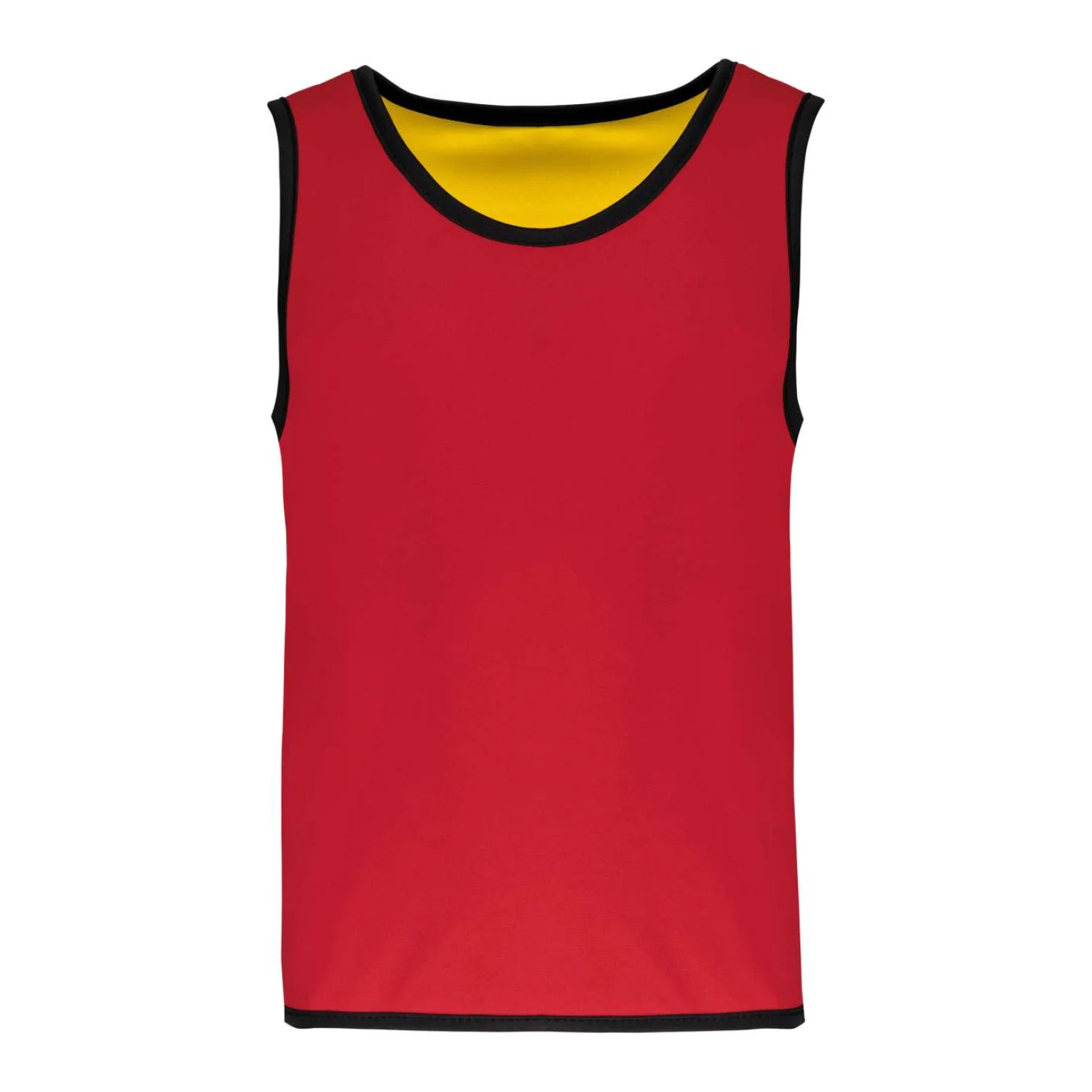 Proact Gyermek kifordítható megkülönböztető rögbi mellény sportruházat Sporty Red/Sporty Yellow