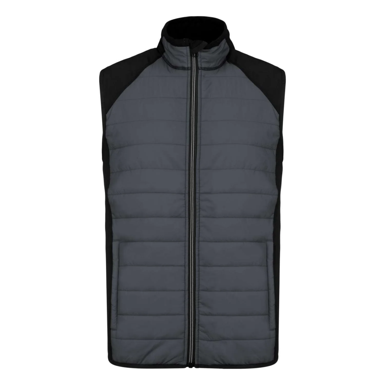 Proact Két anyagú ujjatlan sportdzseki sportruházat Sporty Grey/Black